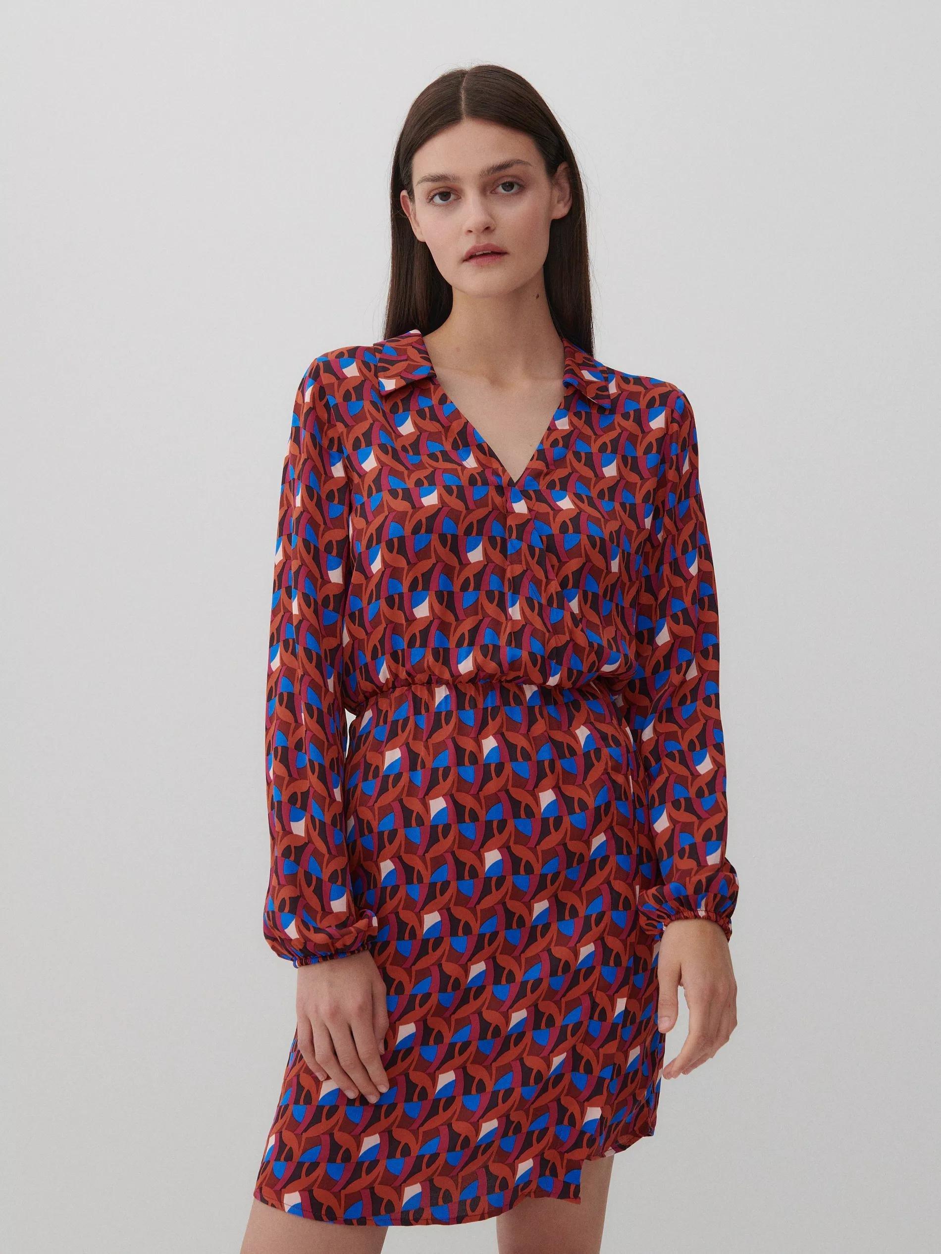 Multicolor Viscose Mini Dress, Women, , large image number 3