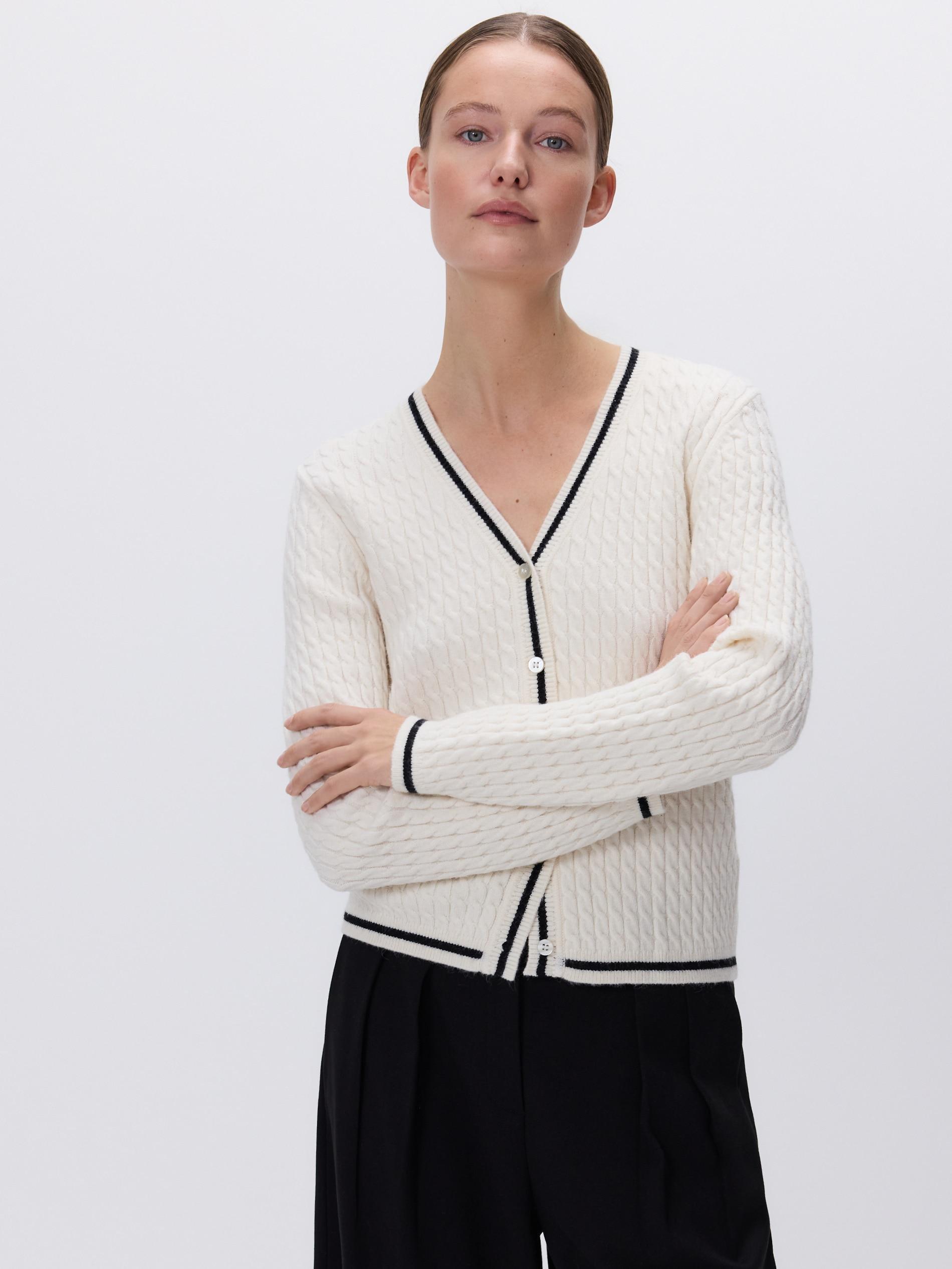 بلوفر حريمي لون نود, Ivory, medium