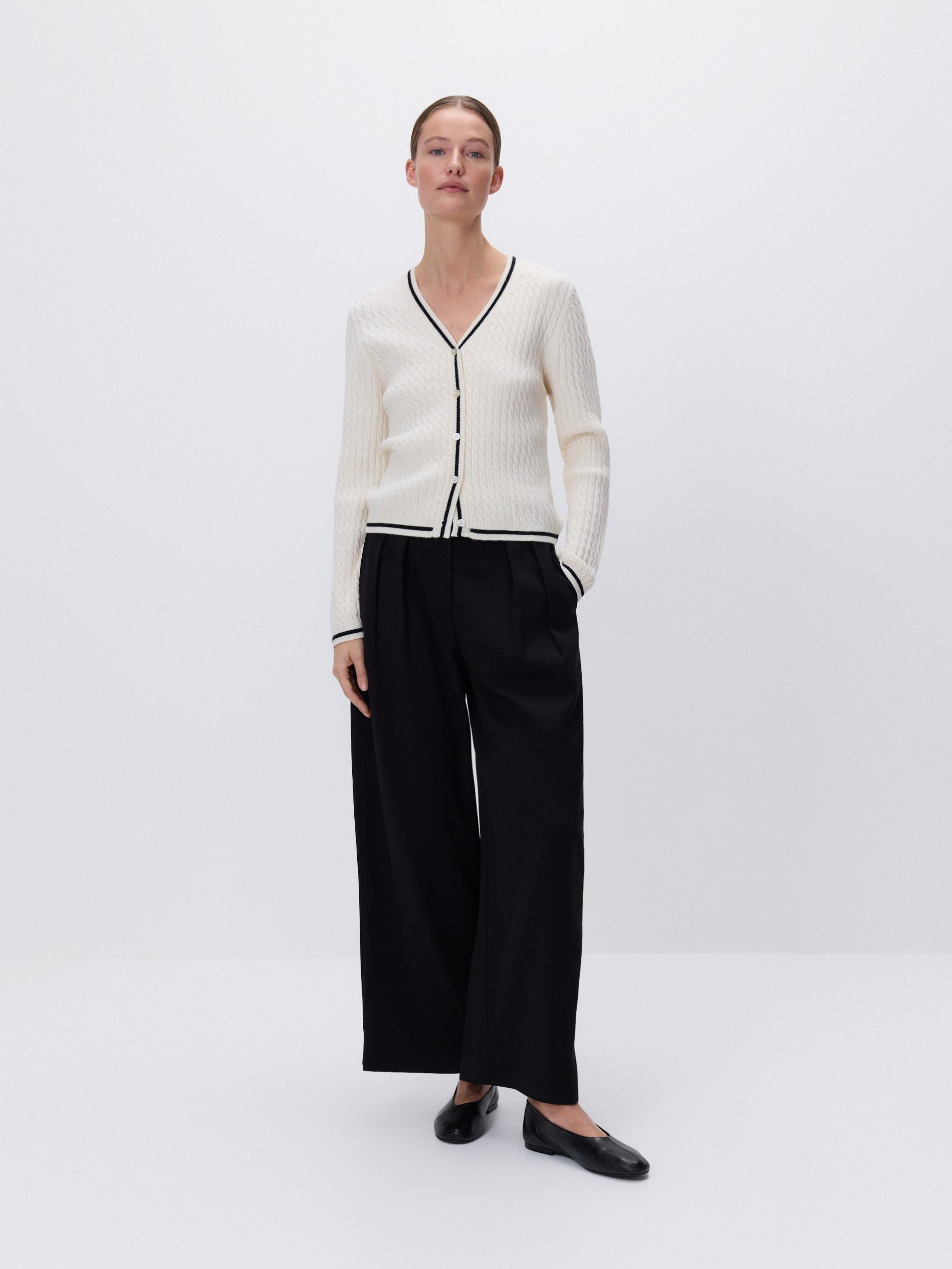 بلوفر حريمي لون نود, Ivory, medium