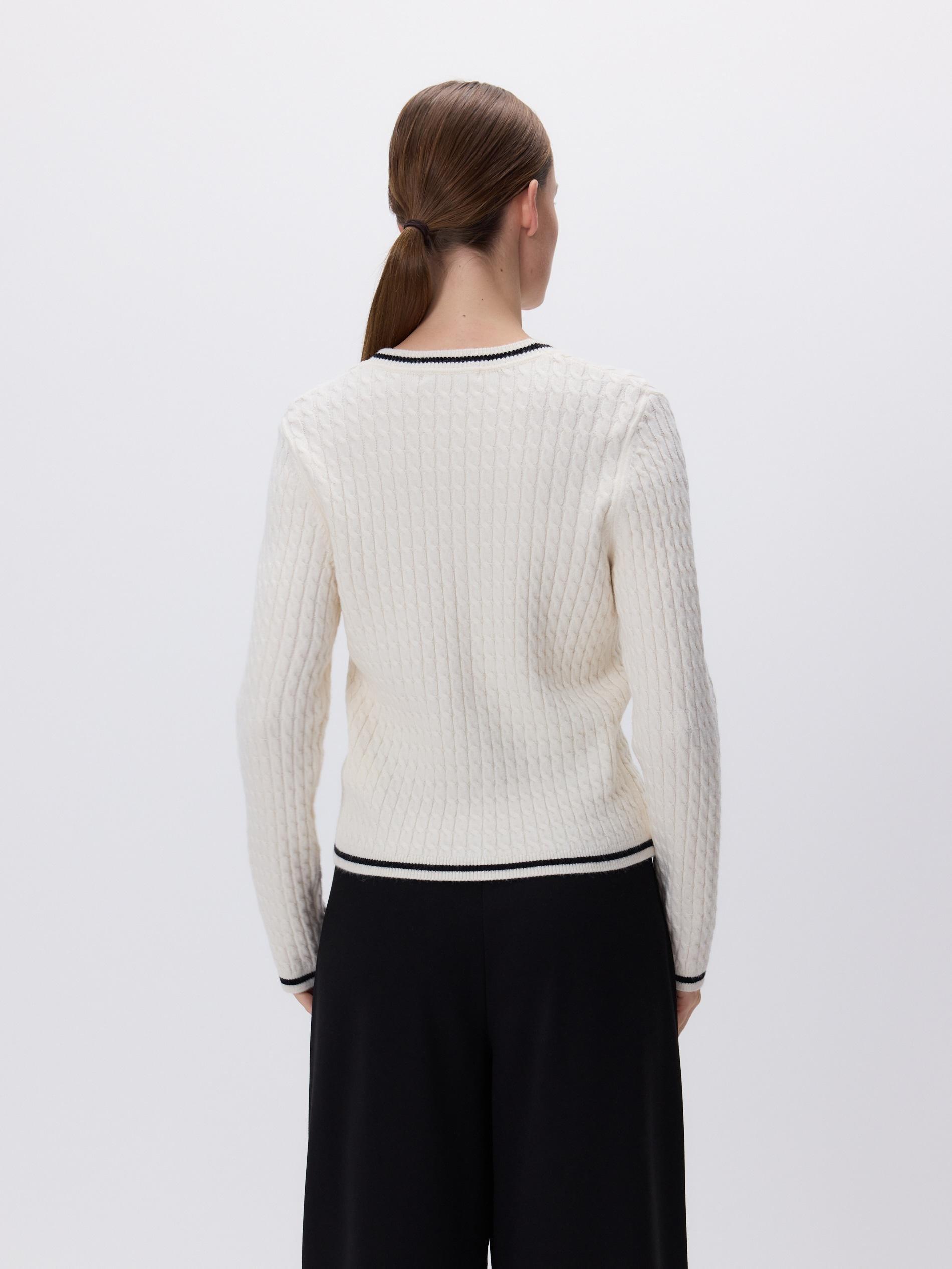 بلوفر حريمي لون نود, Ivory, large image number 3