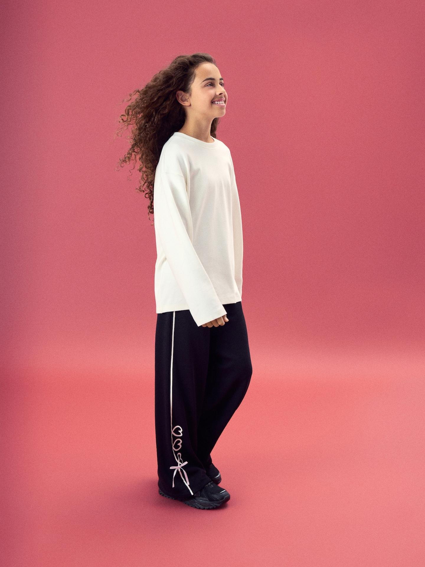 Black Sweatpants With Bow Details, Black, large image number 4