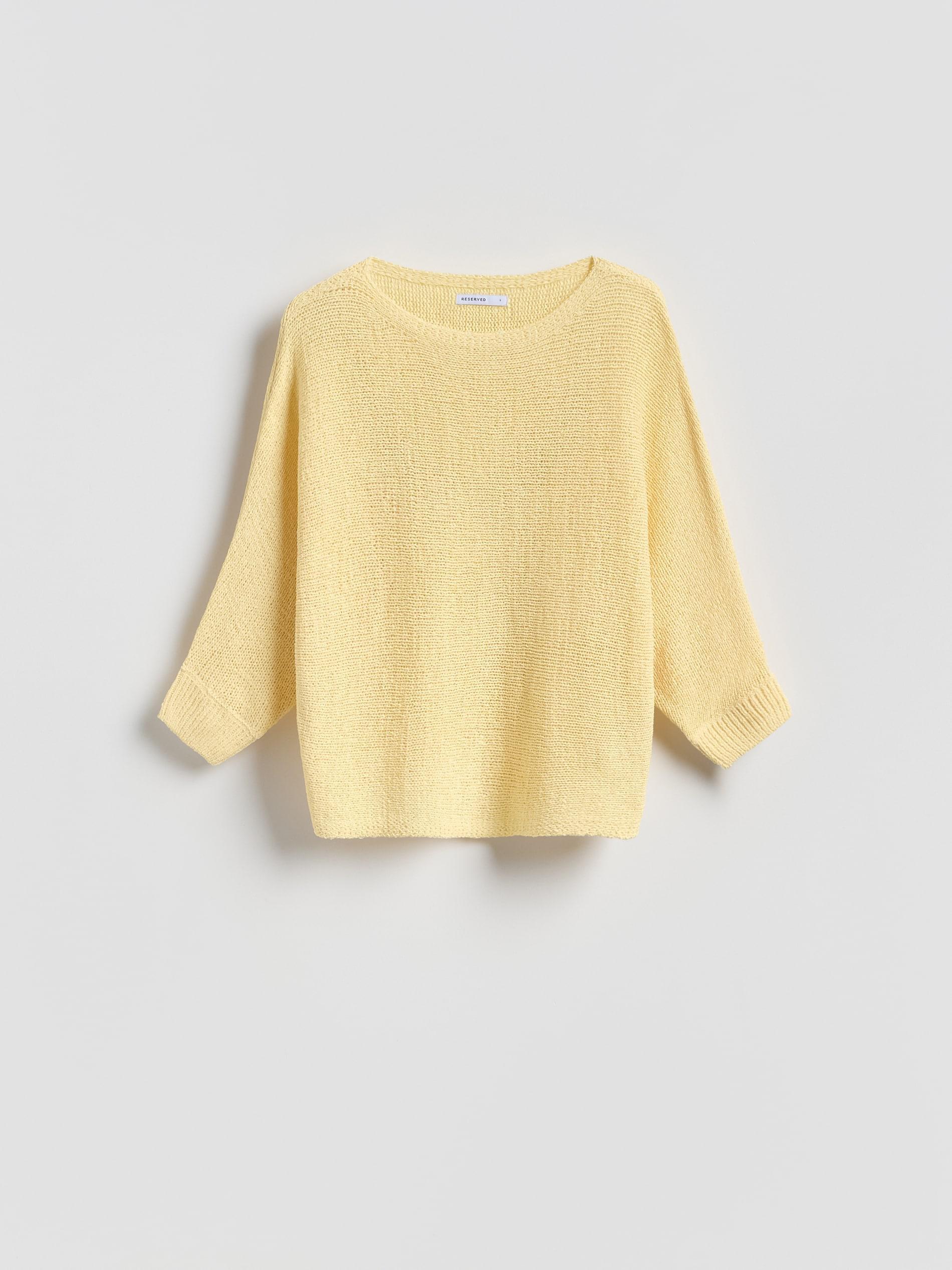 Yellow Plain Jumper, Yellow, large image number 0
