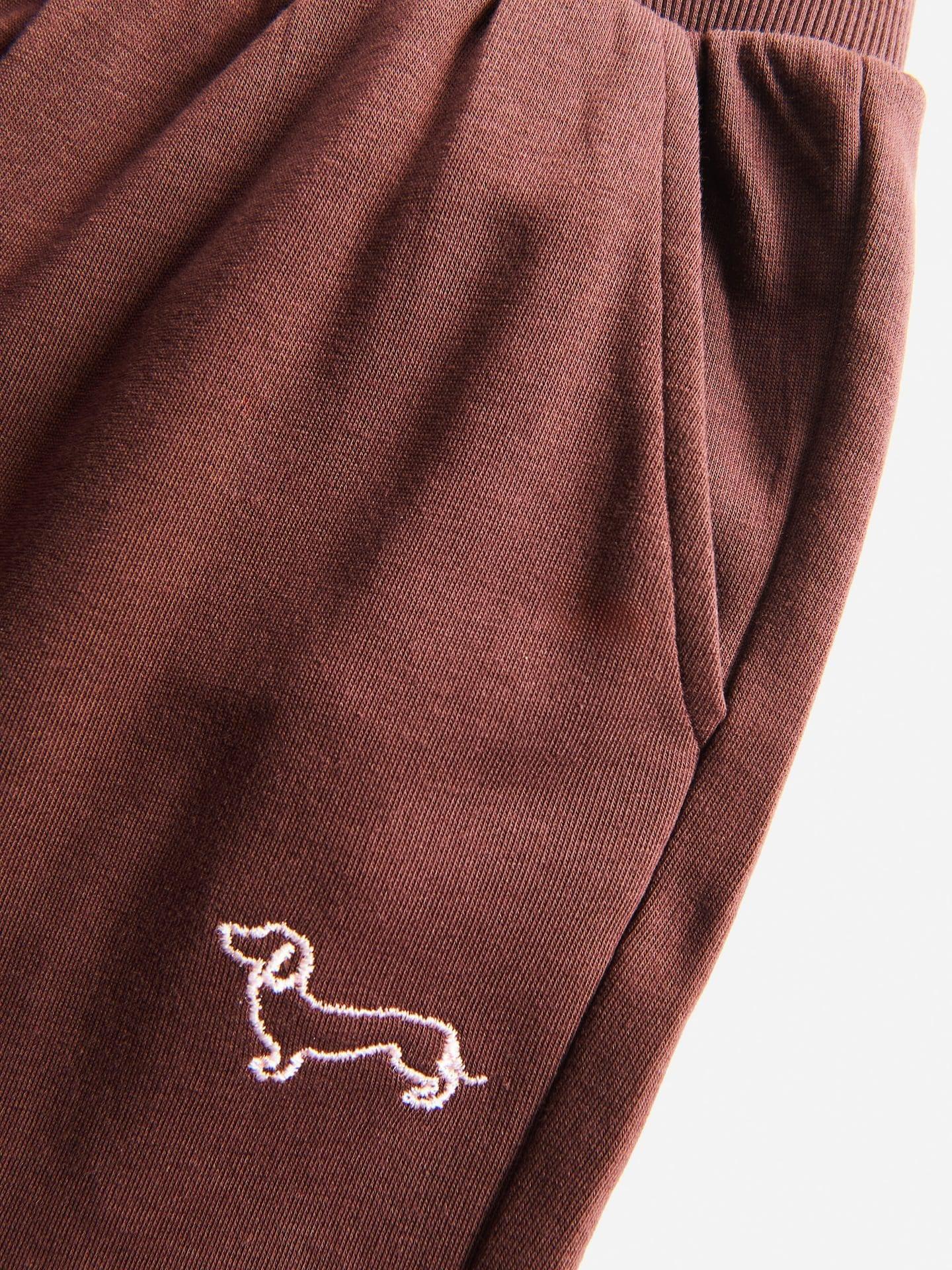 Brown Cotton Set With Print, Brown, medium