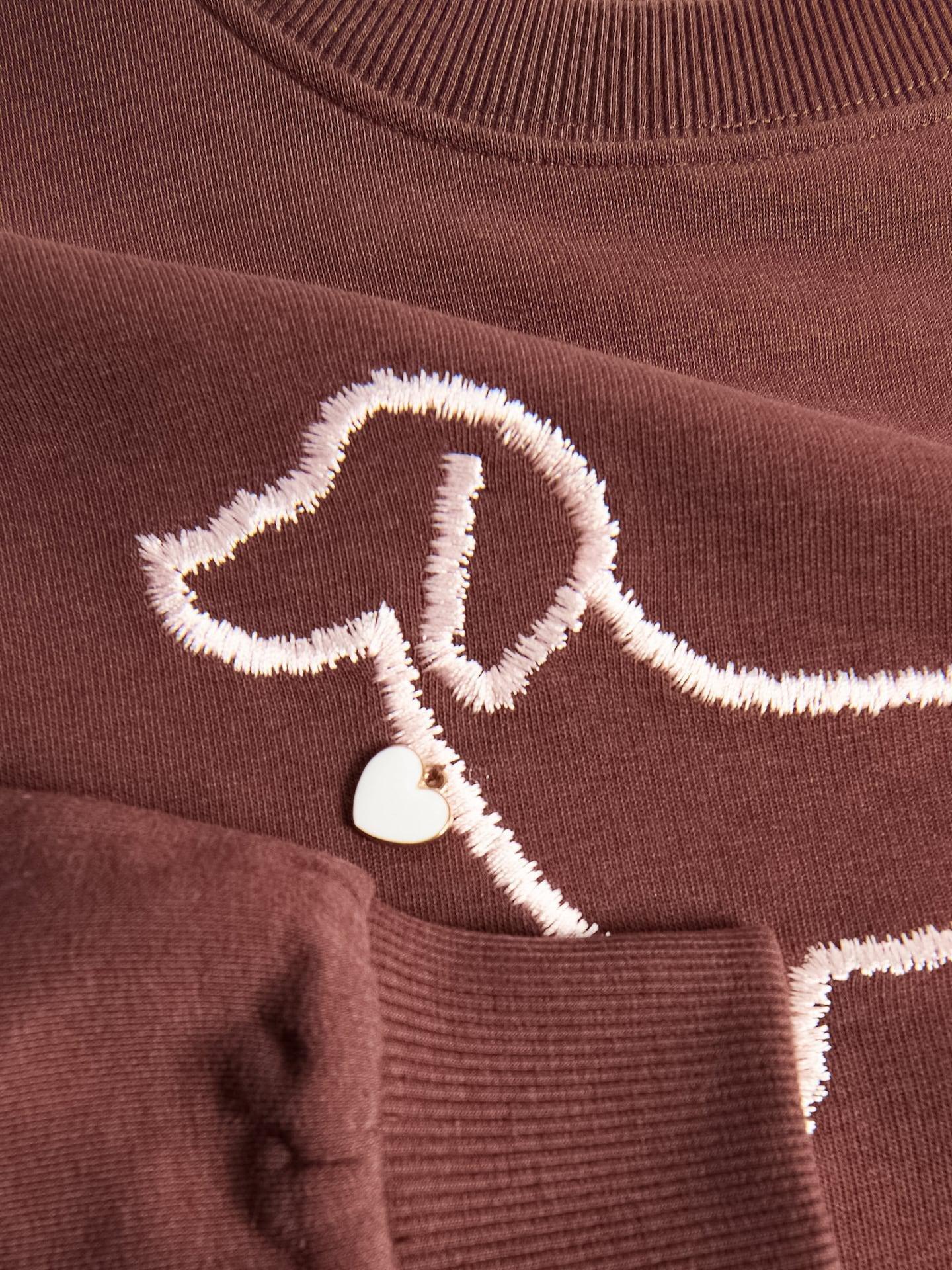 Brown Cotton Set With Print, Brown, medium
