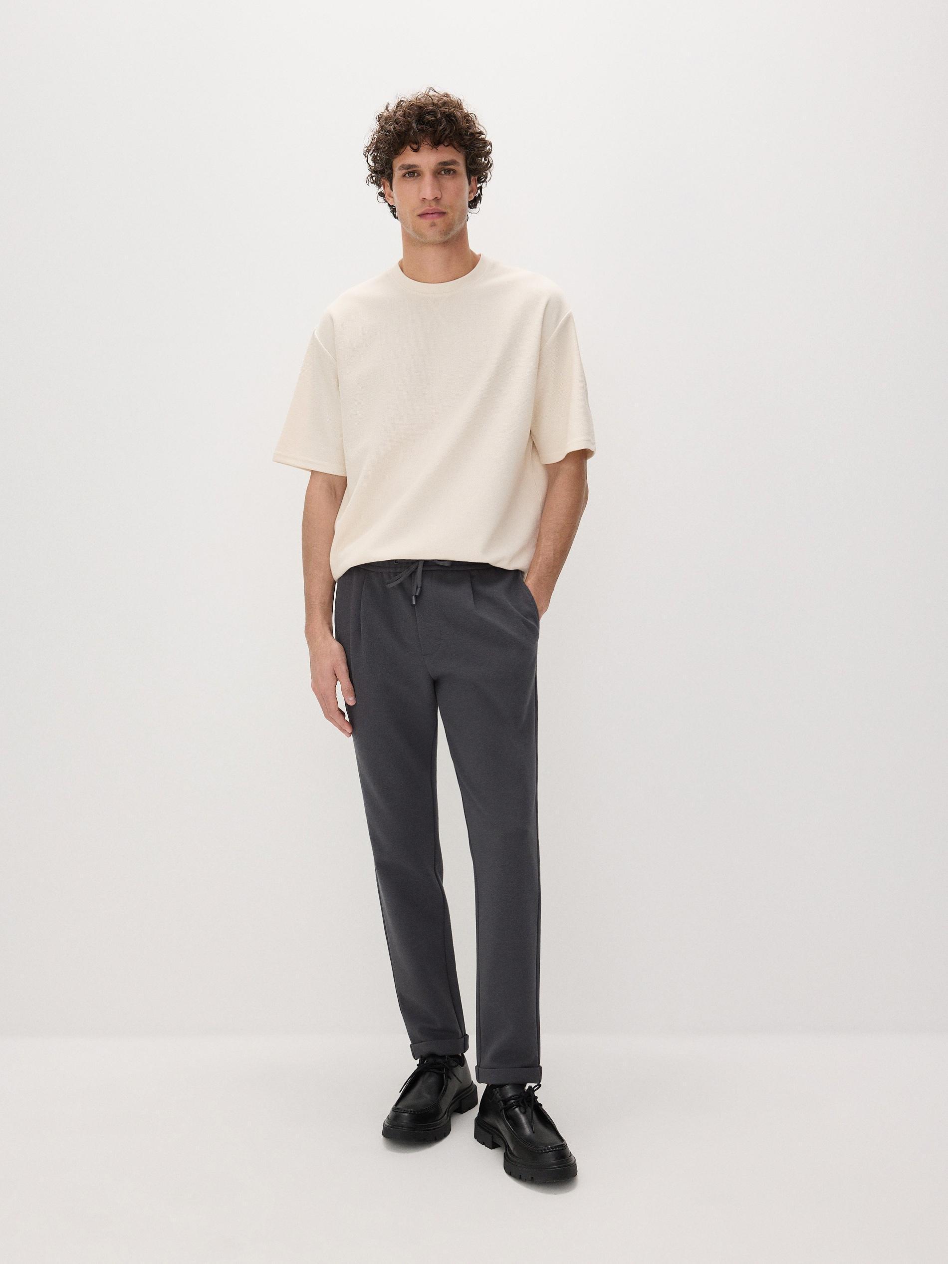 Grey Regular Trousers, , large image number 1