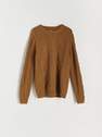 Reserved - Brown Basic Sweater, Men