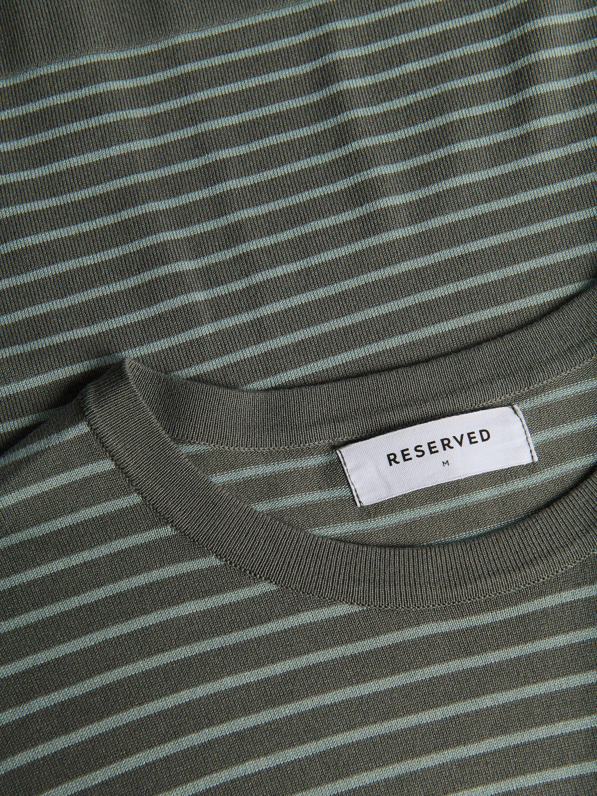 Steel Green Short-Sleeved Sweater, 7401_96P, large image number 1