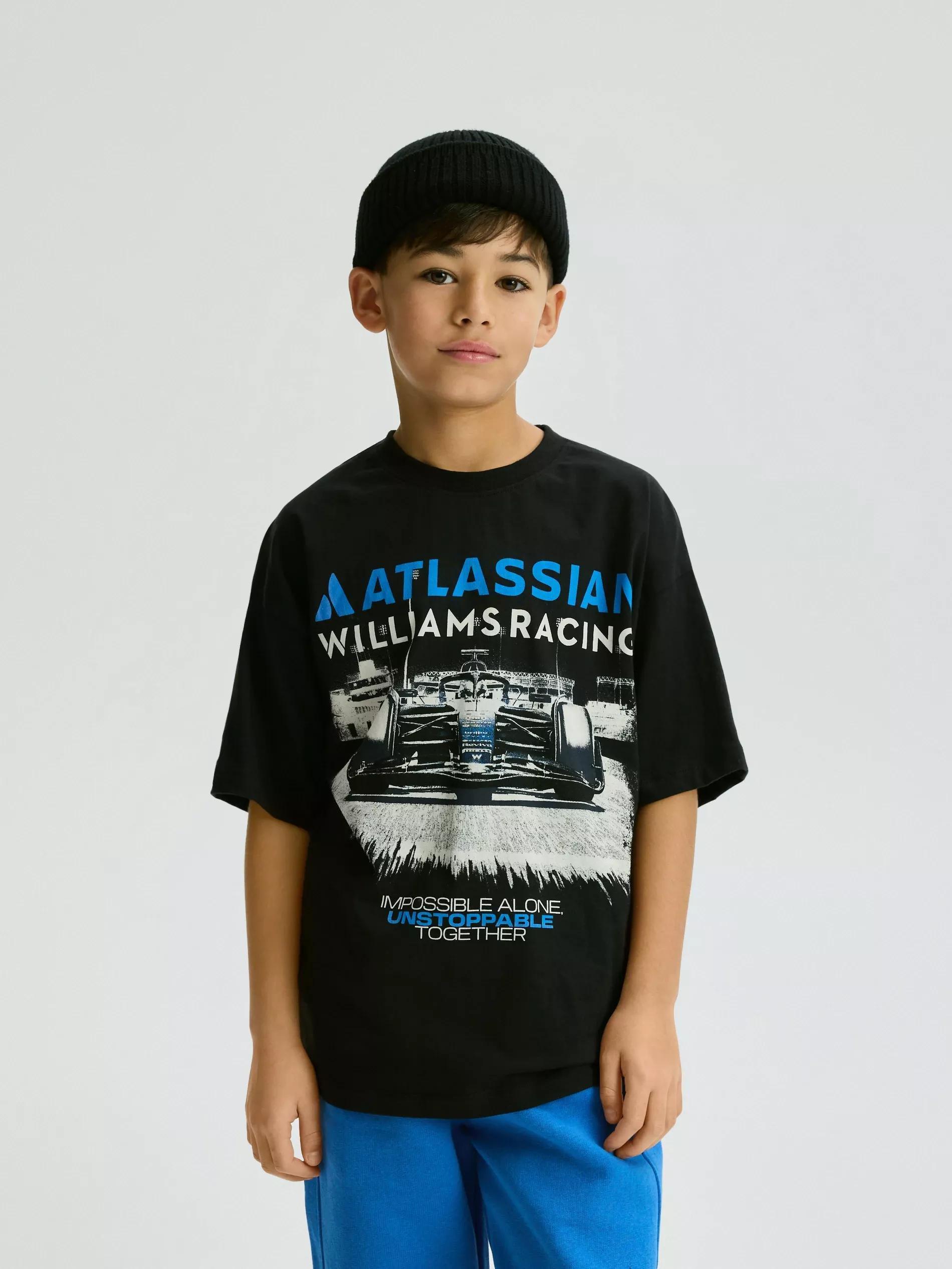 Black Team Williams Racing F1 T-Shirt, Black, large image number 0