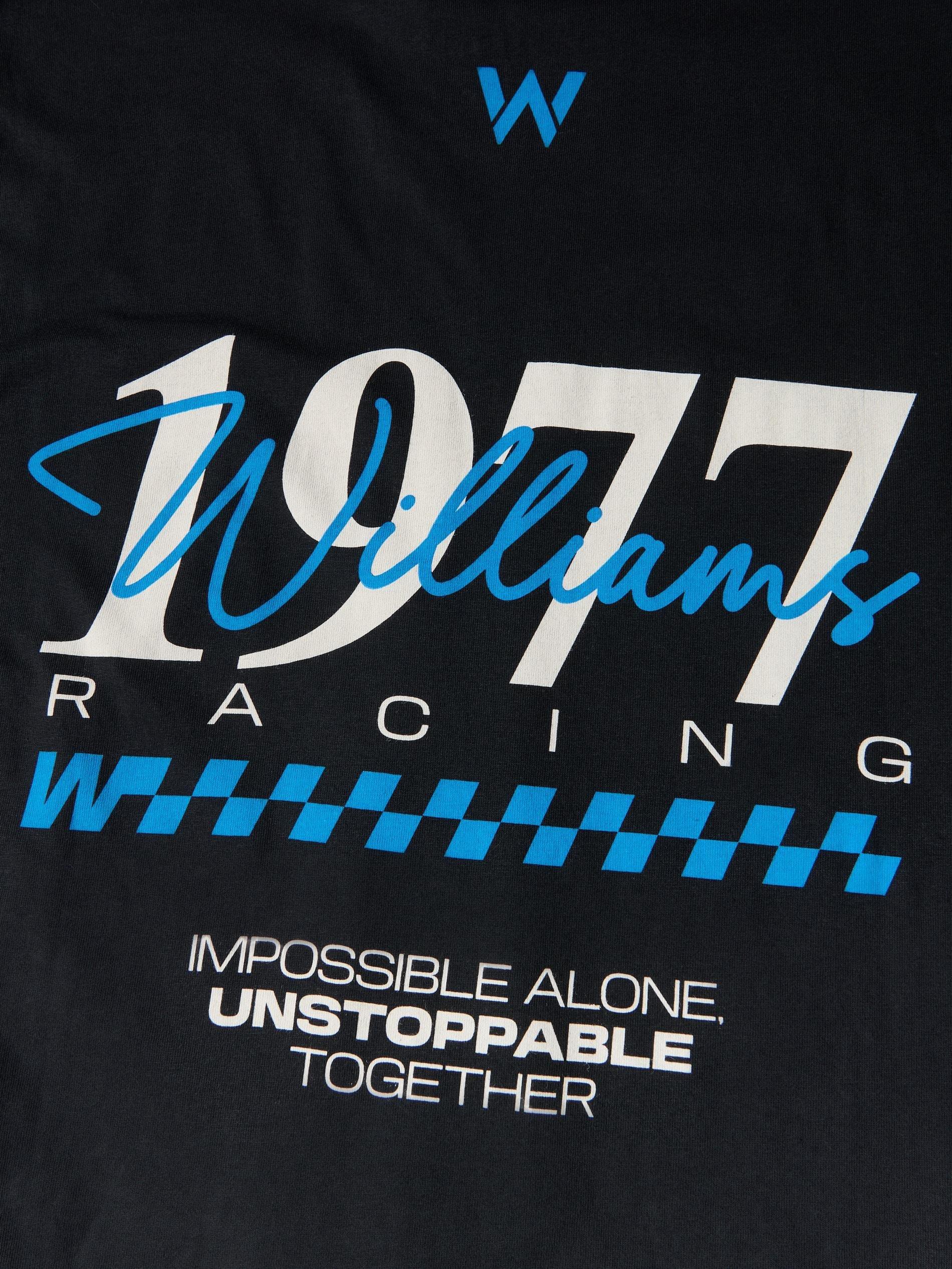 Black Team Williams Racing F1 T-Shirt, Black, large image number 2