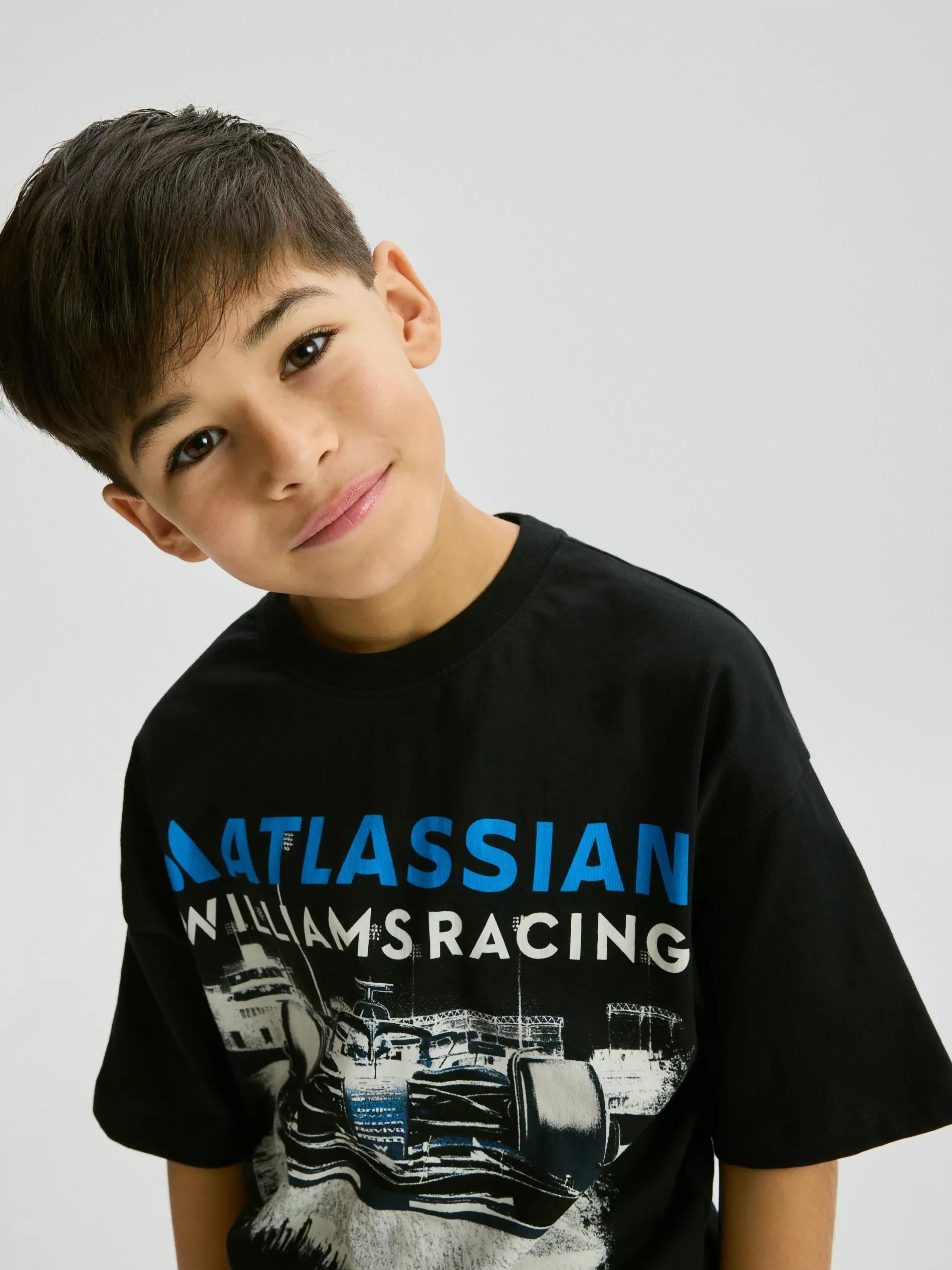 Black Team Williams Racing F1 T-Shirt, Black, large image number 3