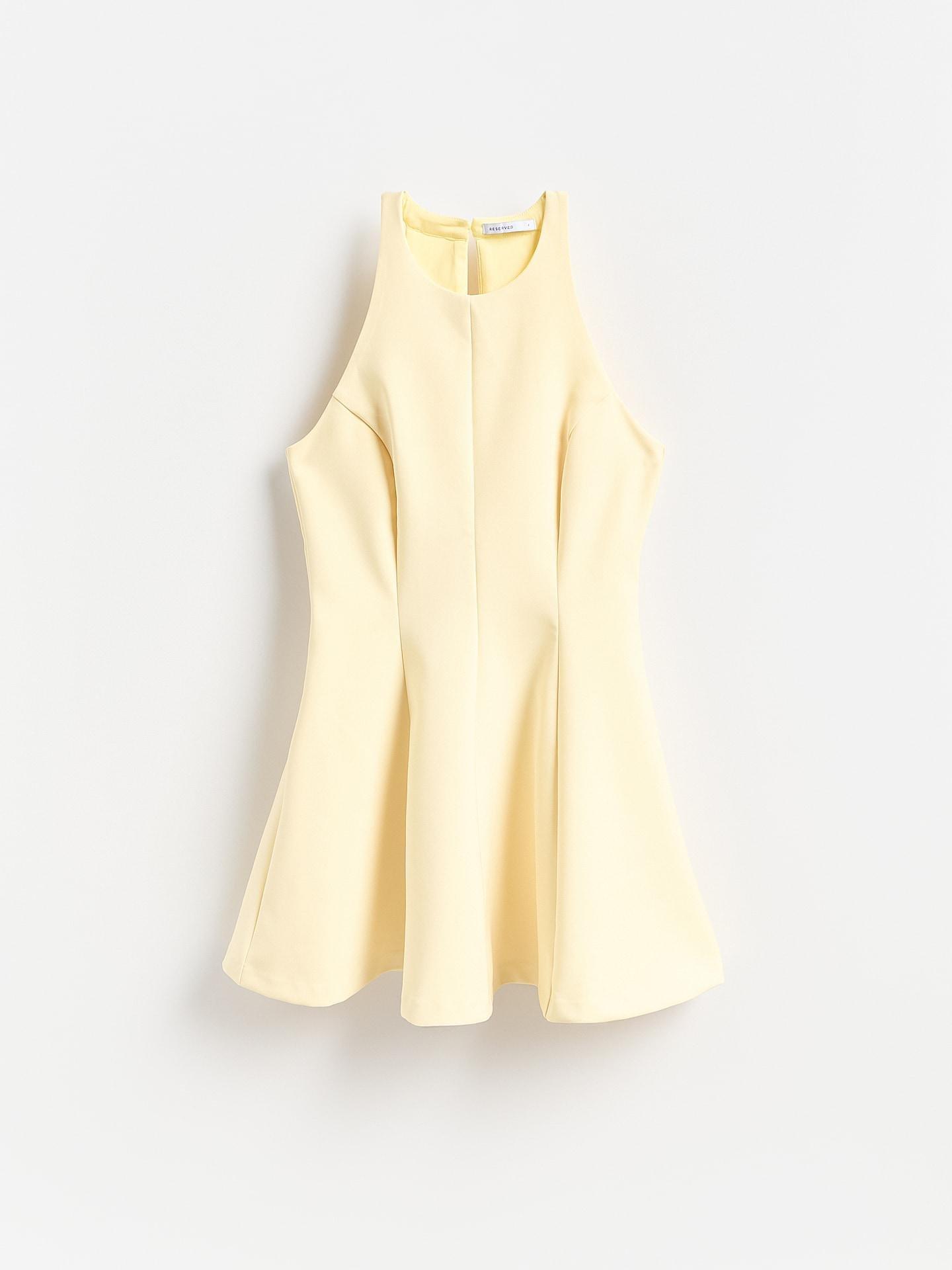 Yellow Mini Dress, Yellow, large image number 4