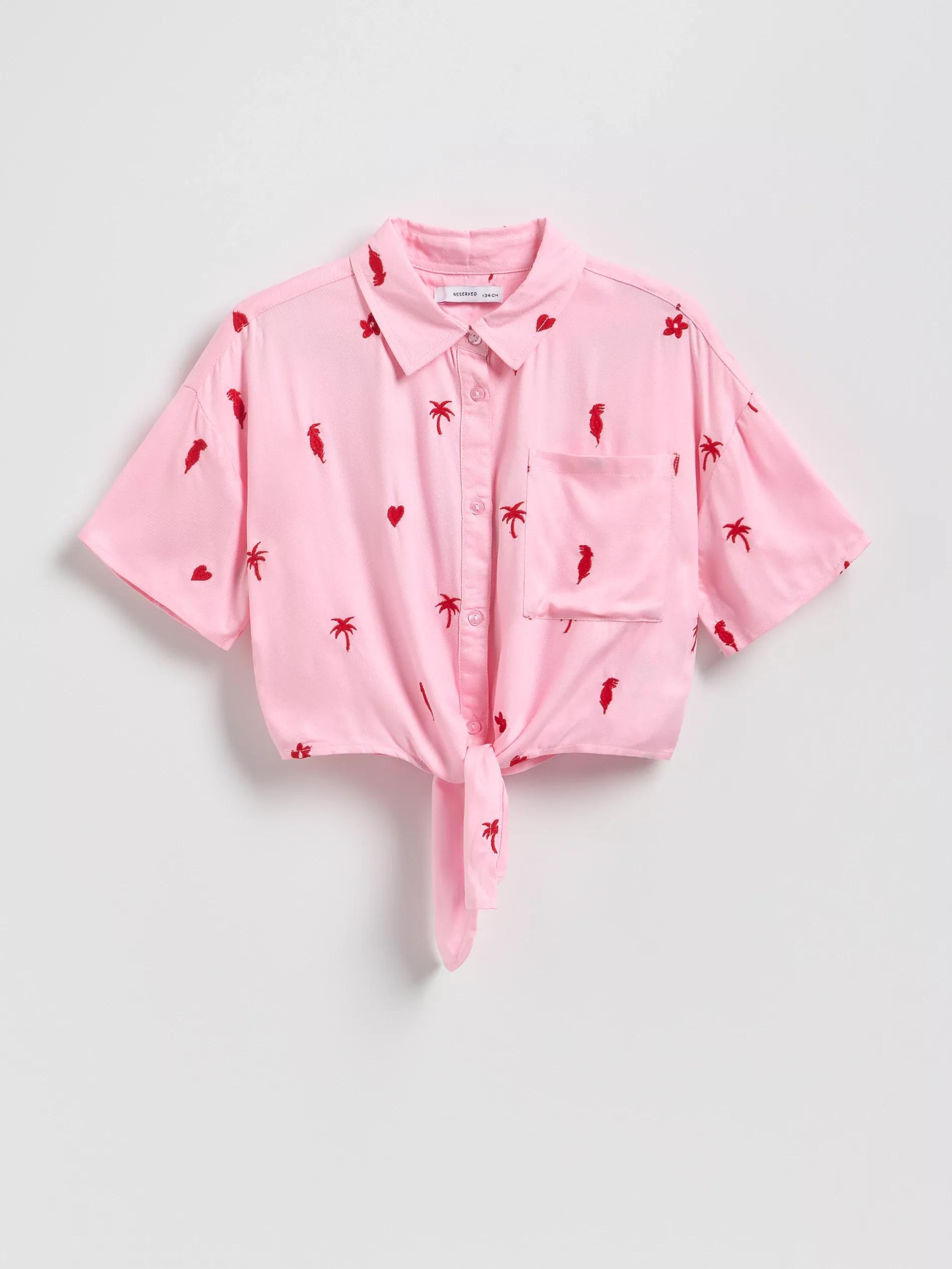 Pink Blouse With Embroidery, , large image number 2