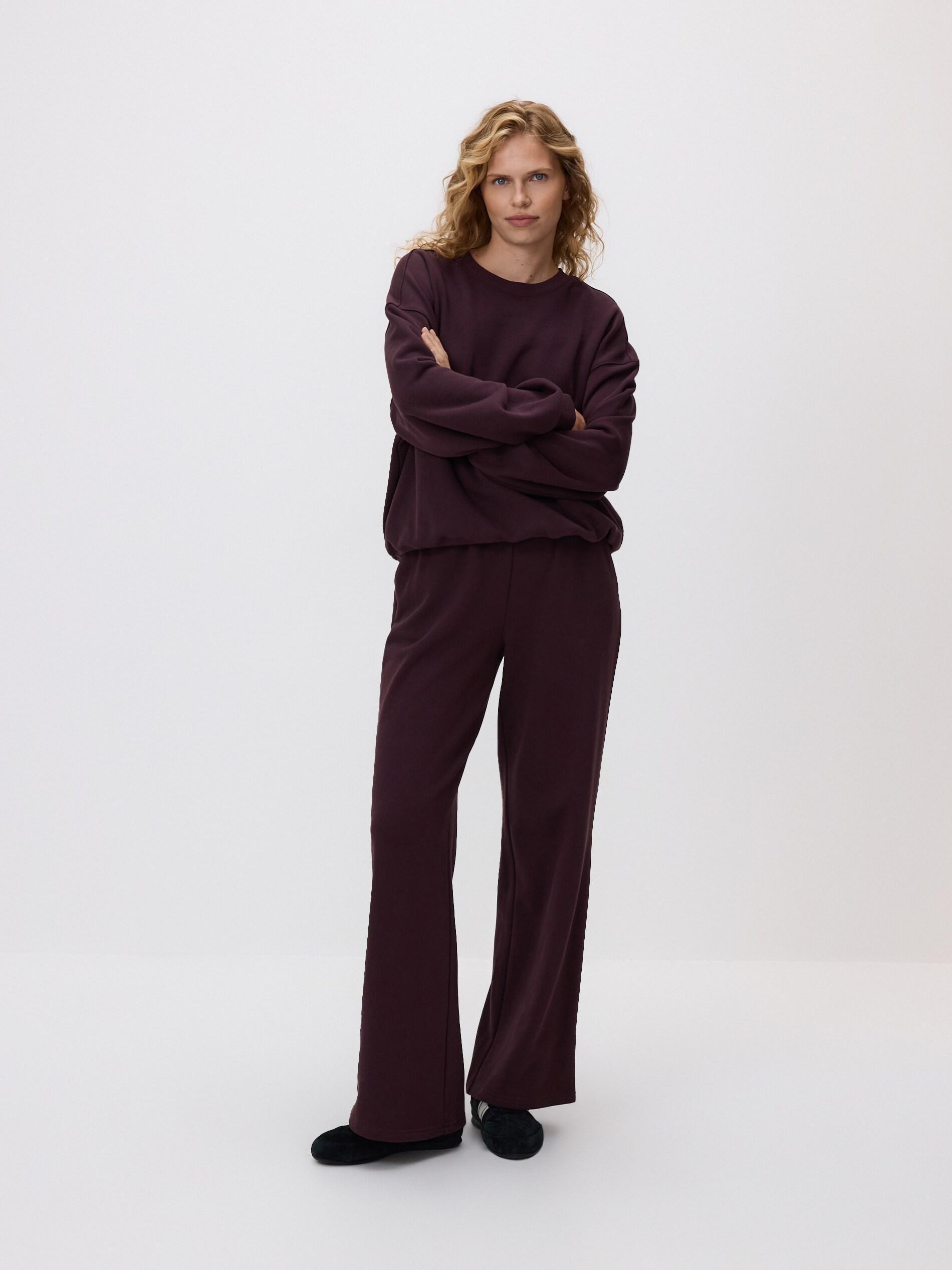 Mahogany Cotton Rich Sweatpants, Burgundy, large image number 2