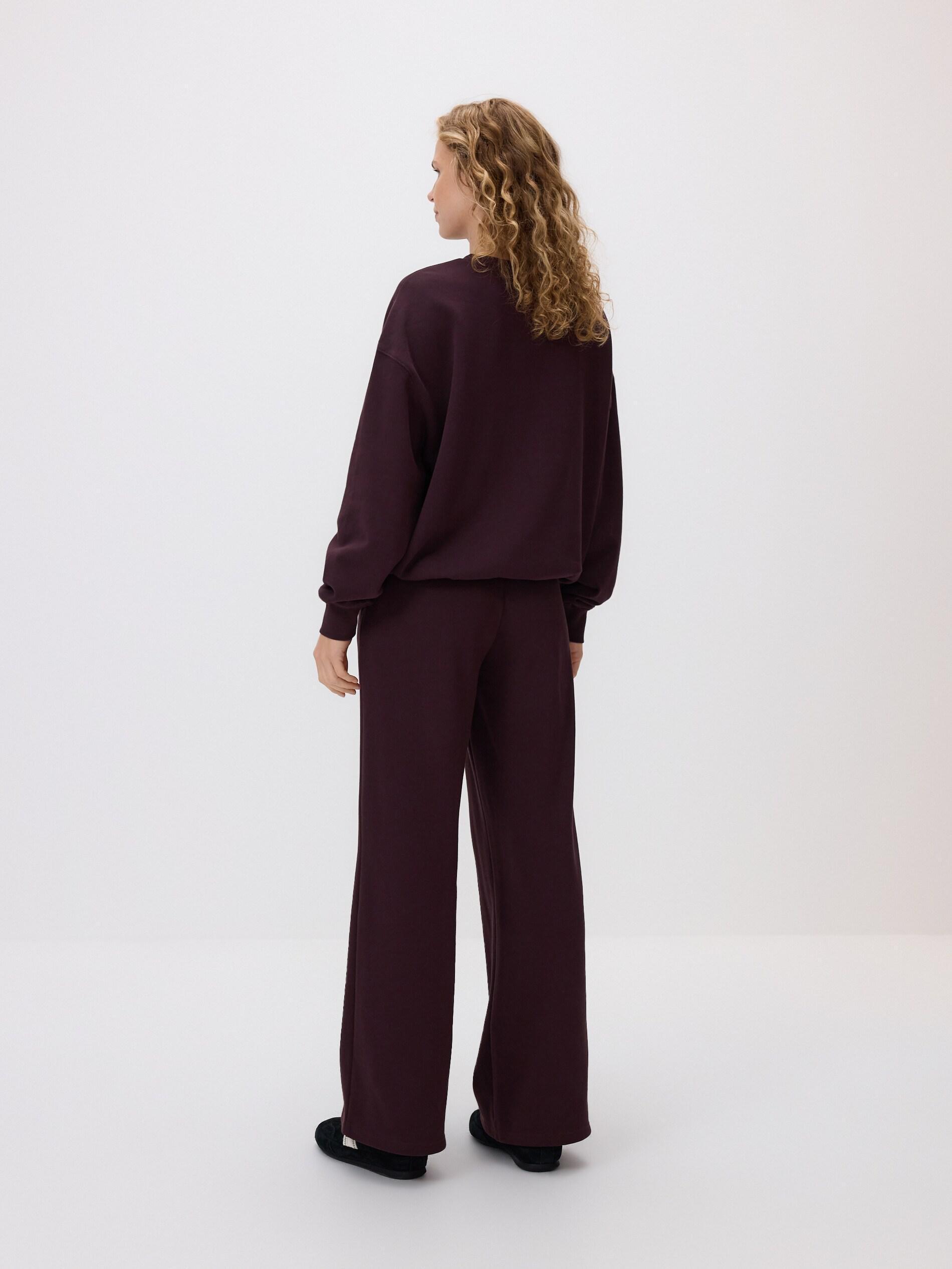 Mahogany Cotton Rich Sweatpants, Burgundy, large image number 3