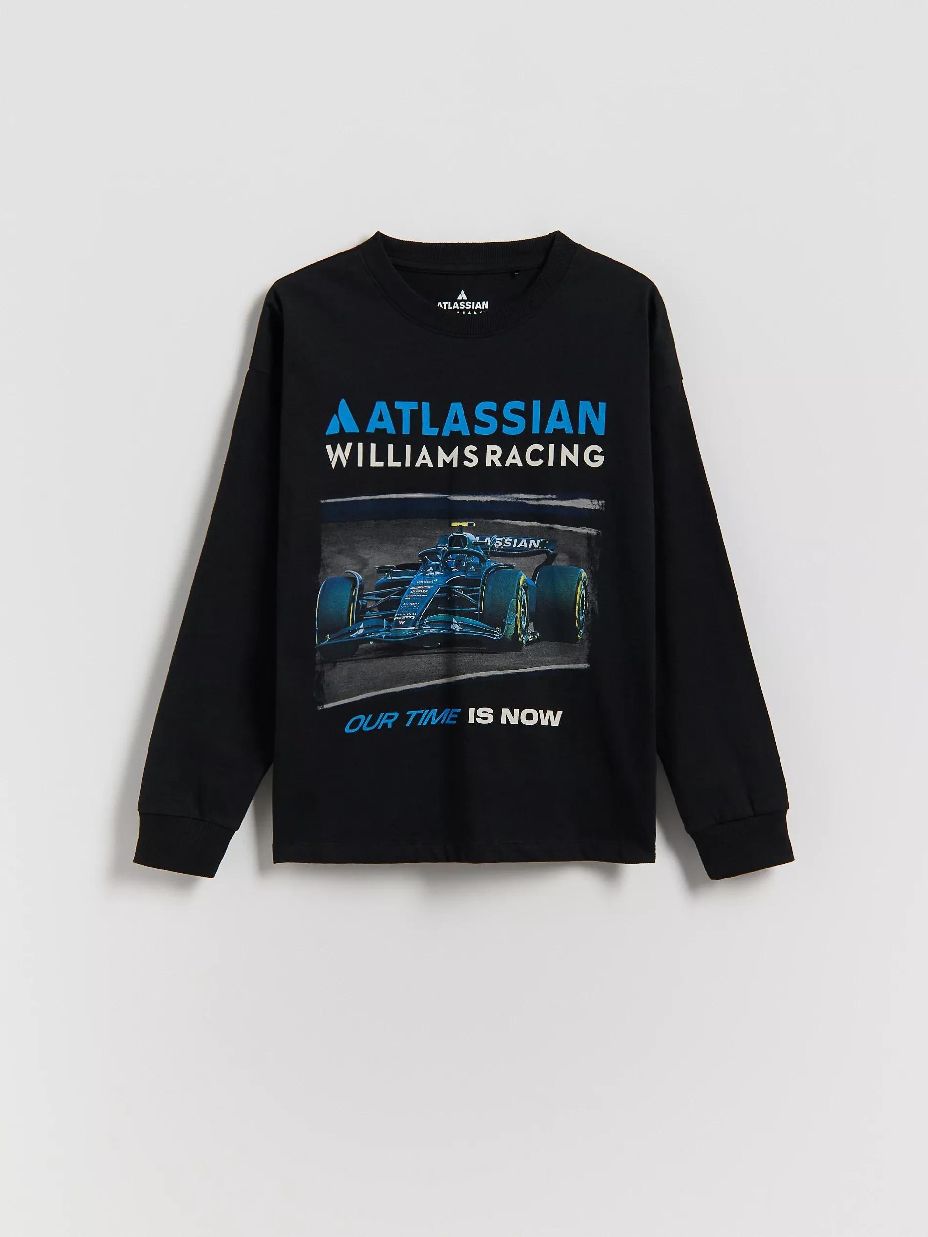 Black Team Williams Racing F1 Longsleeve, Black, medium