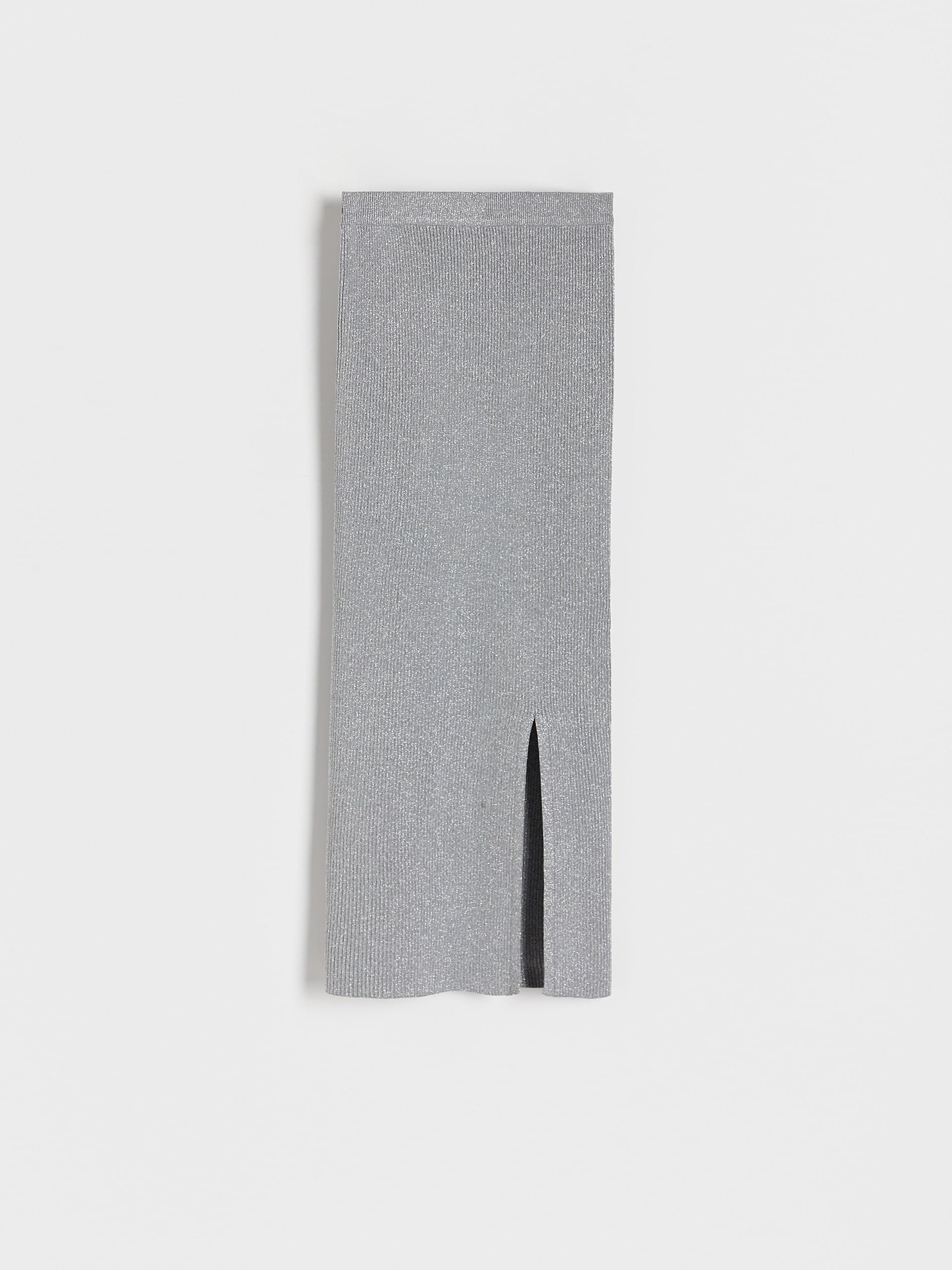 Grey Midi Skirt, , large image number 4