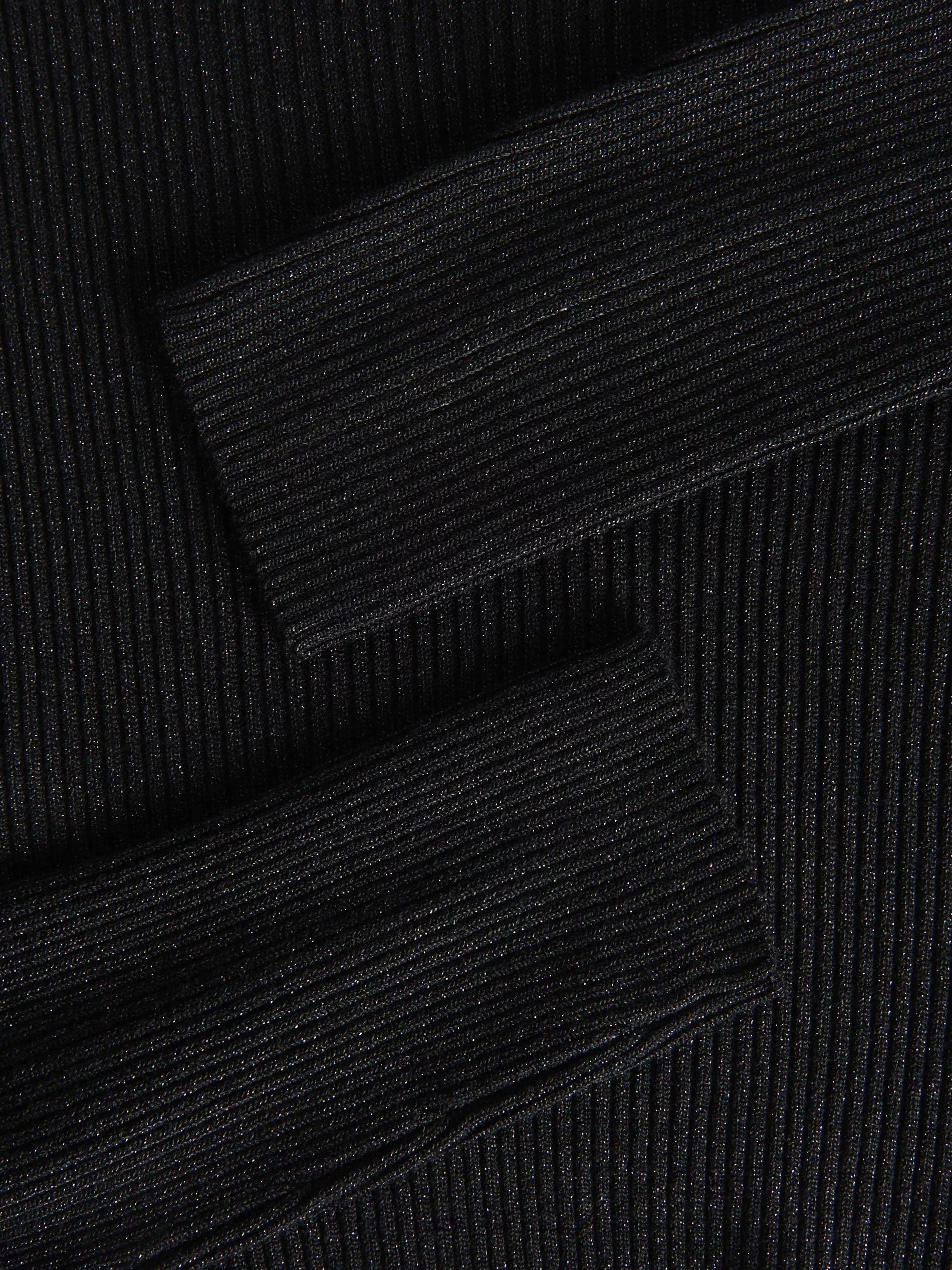 Black Metallic Knit Jumper, , large image number 3