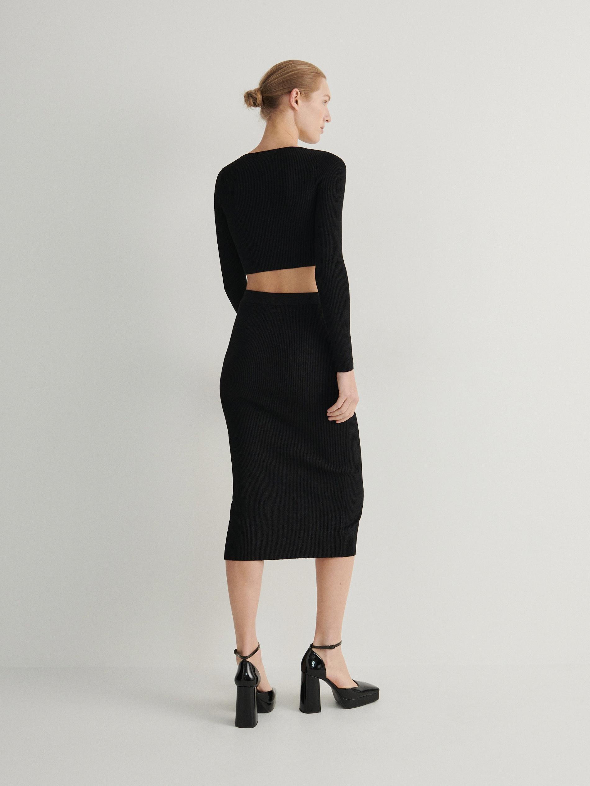 Black Metallic Knit Jumper, , large image number 4
