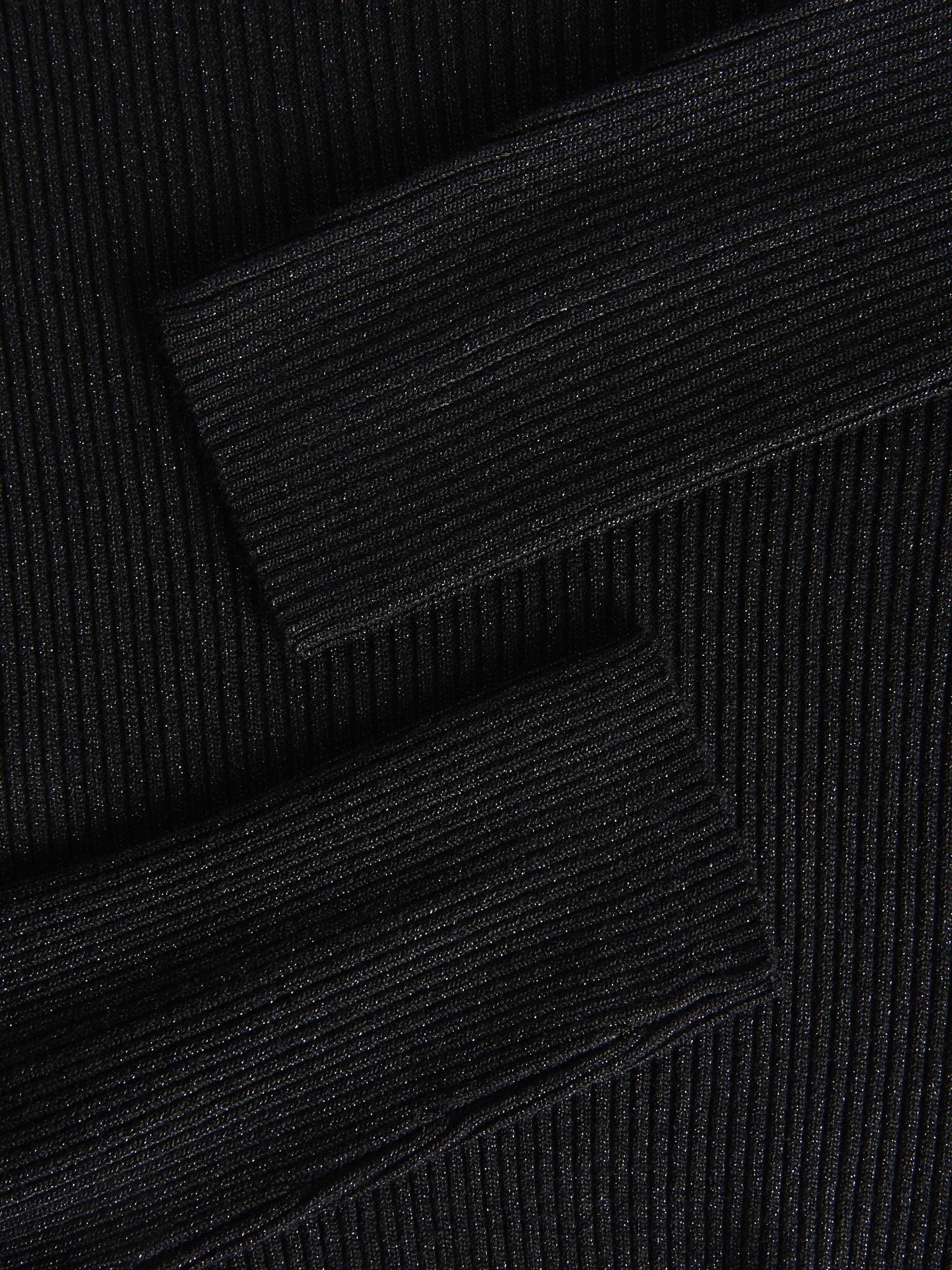 Black Metallic Knit Jumper, , large image number 6