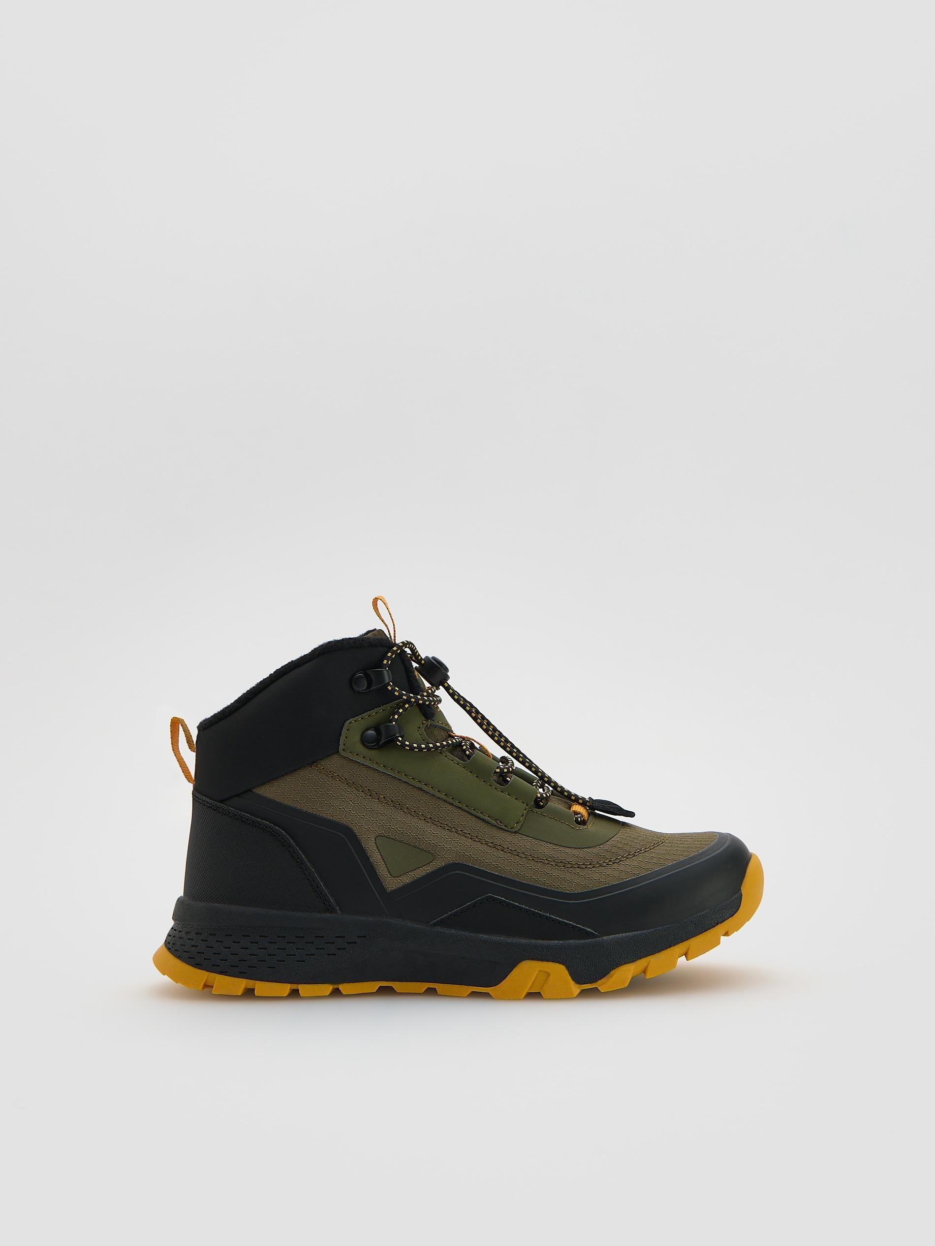 بوت كاحل مع مرتفع Shaft أخضر, Khaki, large image number 0