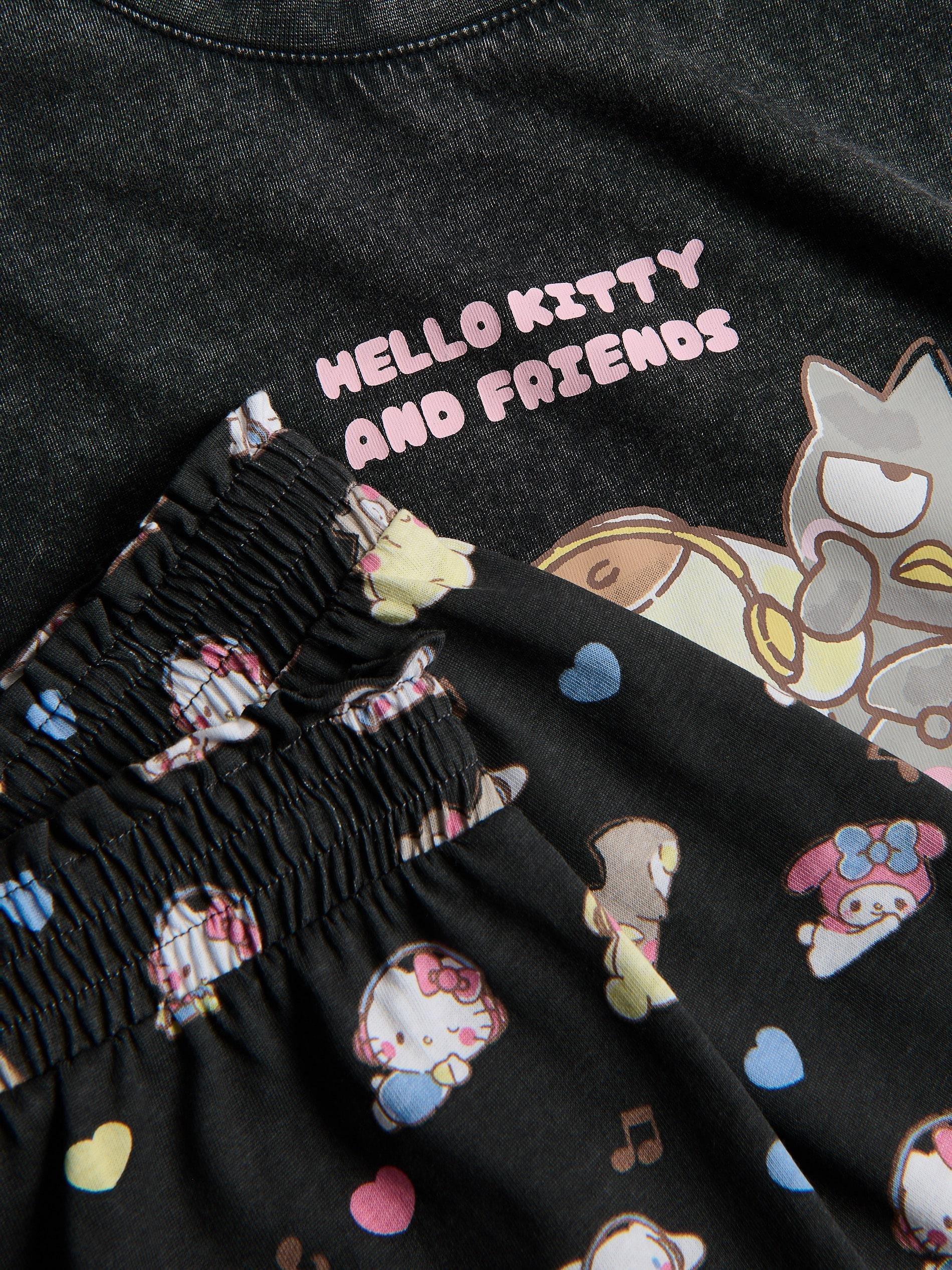 Grey Hello Kitty And Friends Pajama, Grey, large image number 1