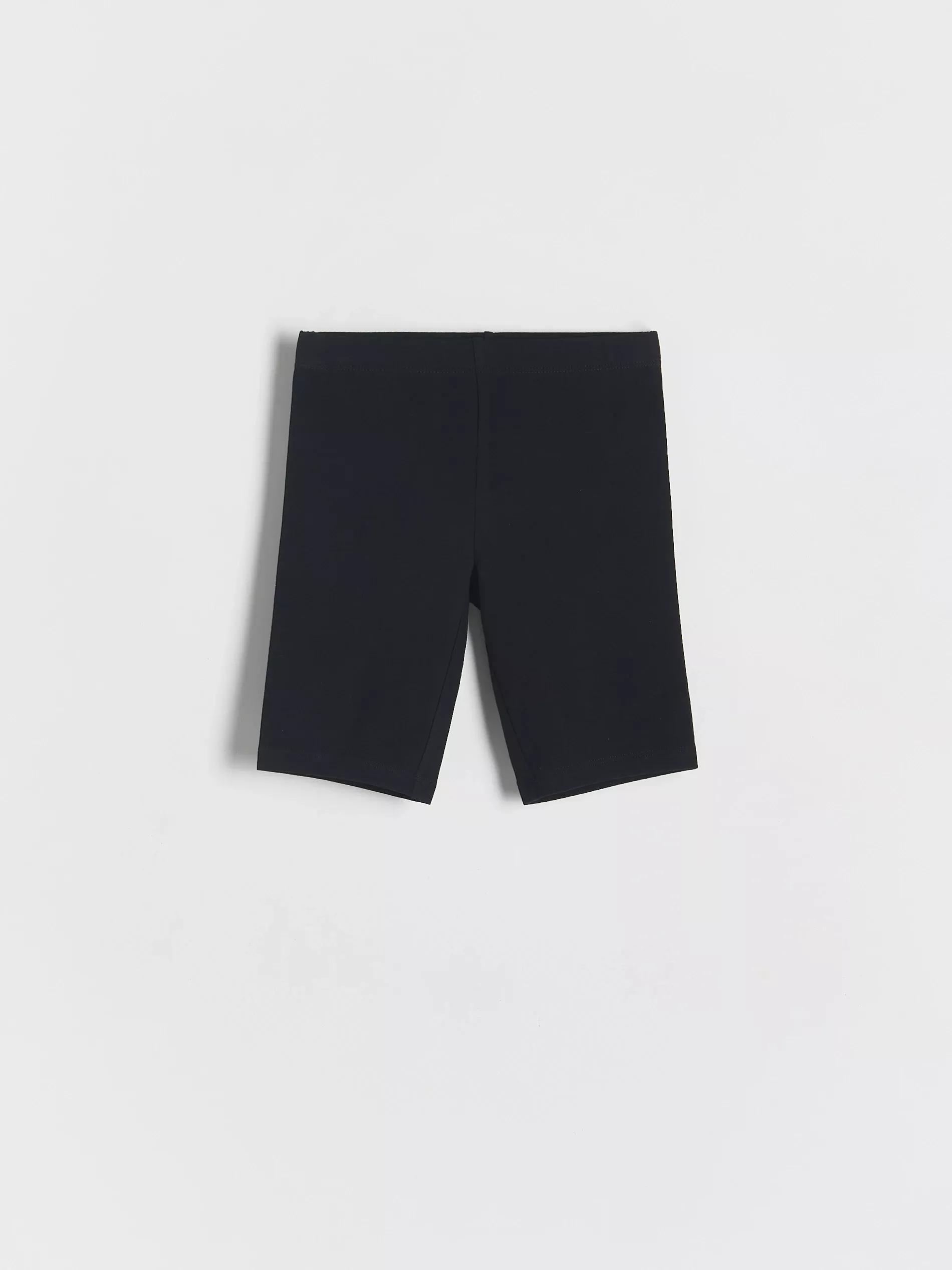 Black Biker Shorts, High Cotton Content, , medium
