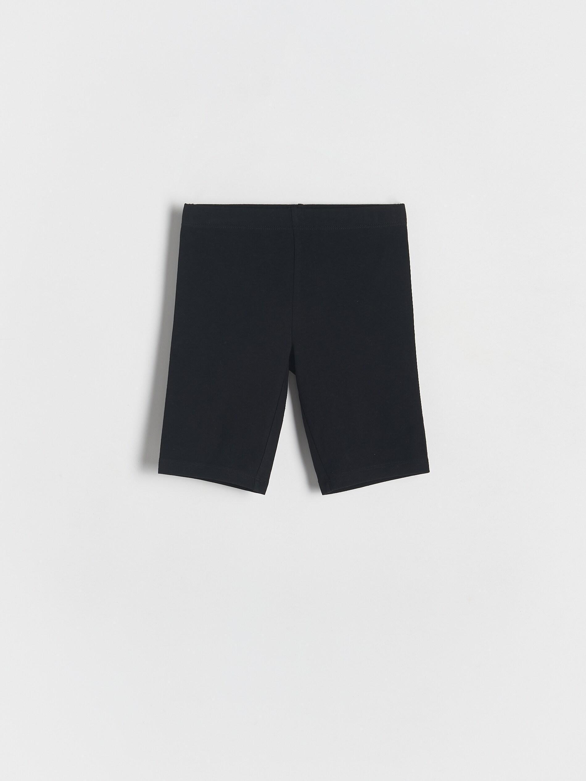 Black Biker Shorts, High Cotton Content, Black, medium