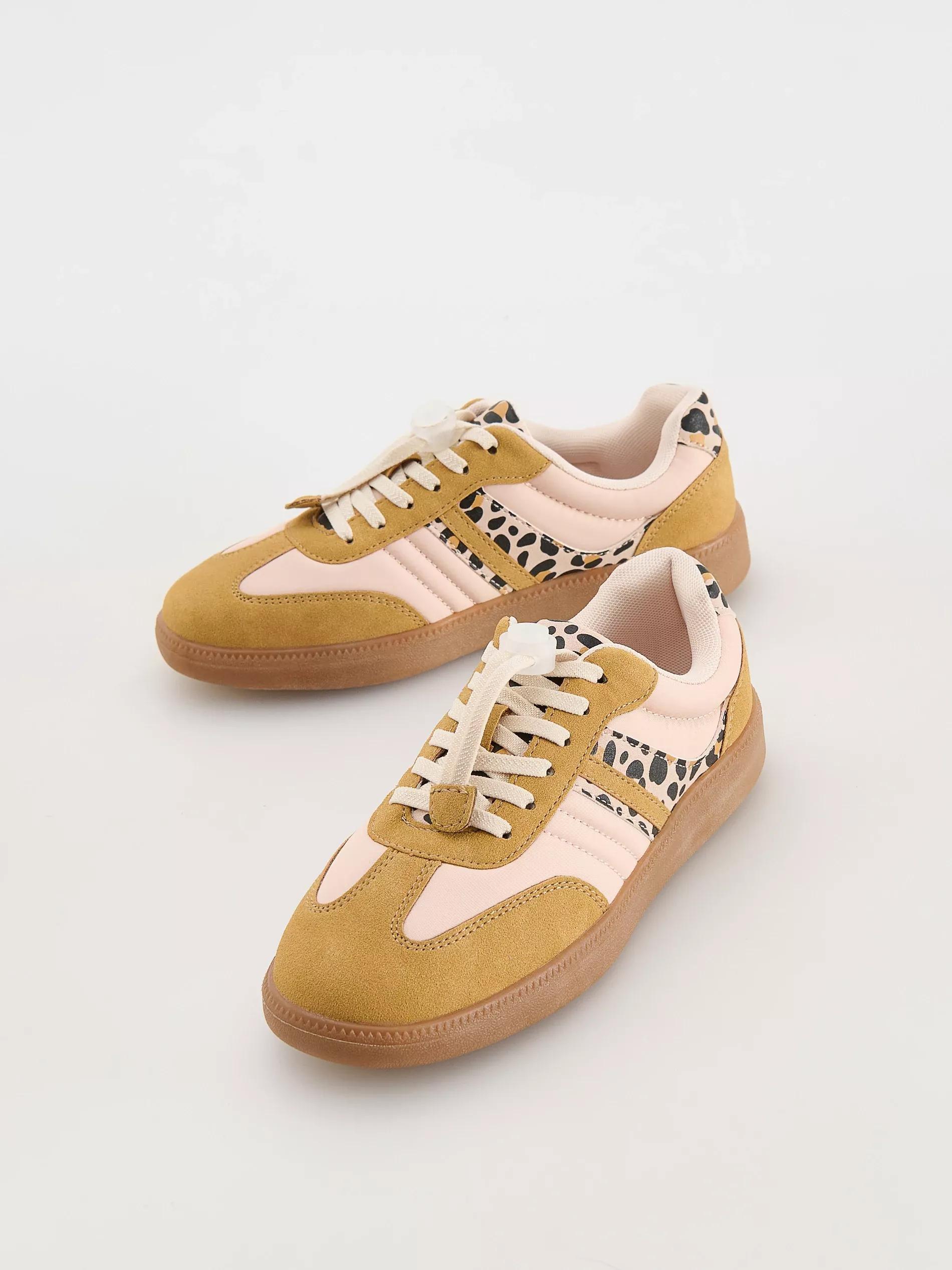 Beige Sneakers With Decorative Details, Ivory, medium