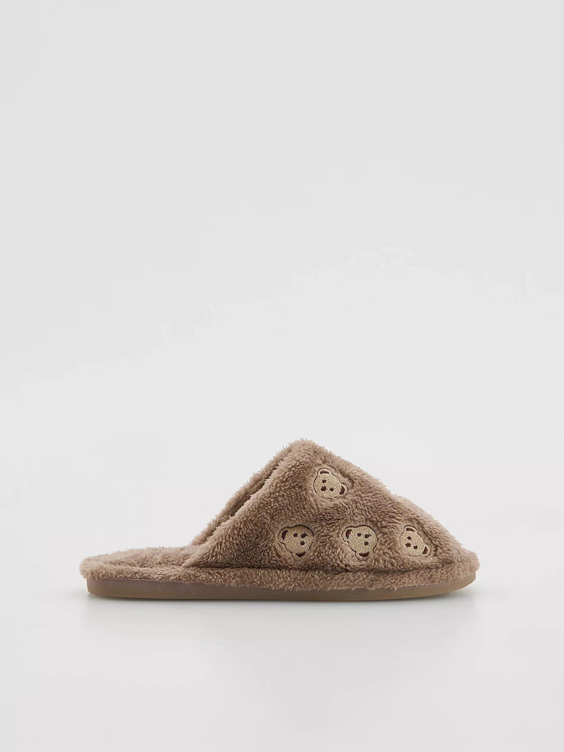 LADIES` SLIPPERS SAND, Beige, medium