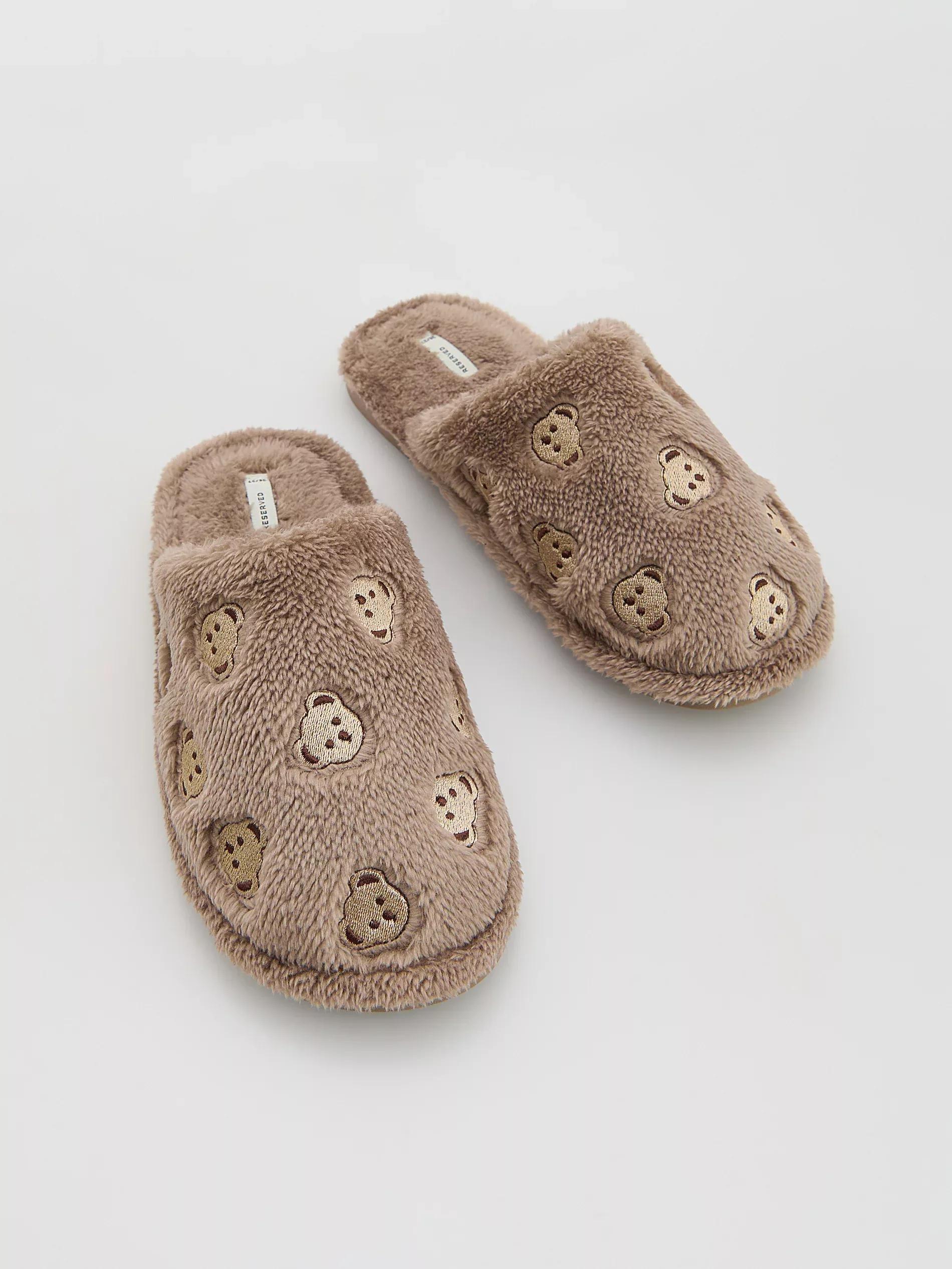 LADIES` SLIPPERS SAND, Beige, large image number 1