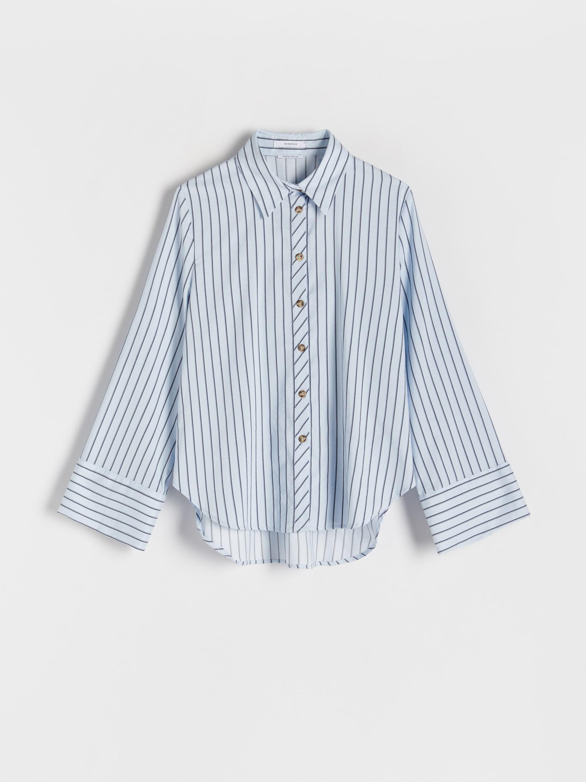 Blue Wide Cuff Shirt, , large image number 2