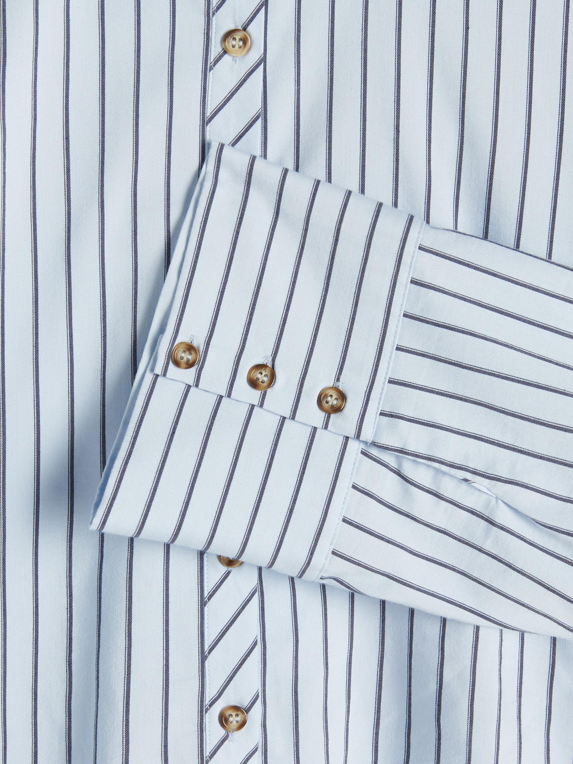 Blue Wide Cuff Shirt, , large image number 3