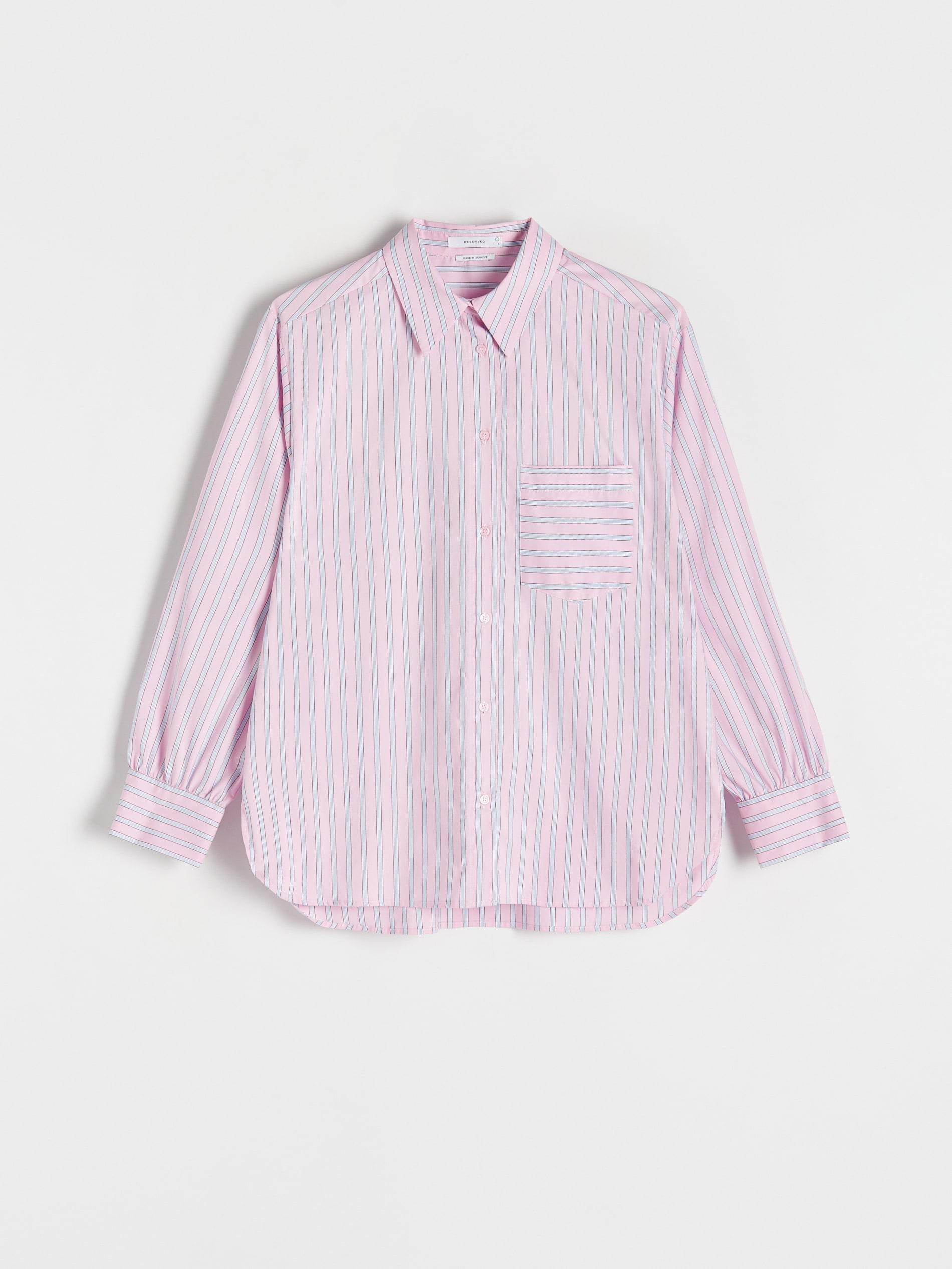 Pink Oversized Cotton Shirt, , large image number 0