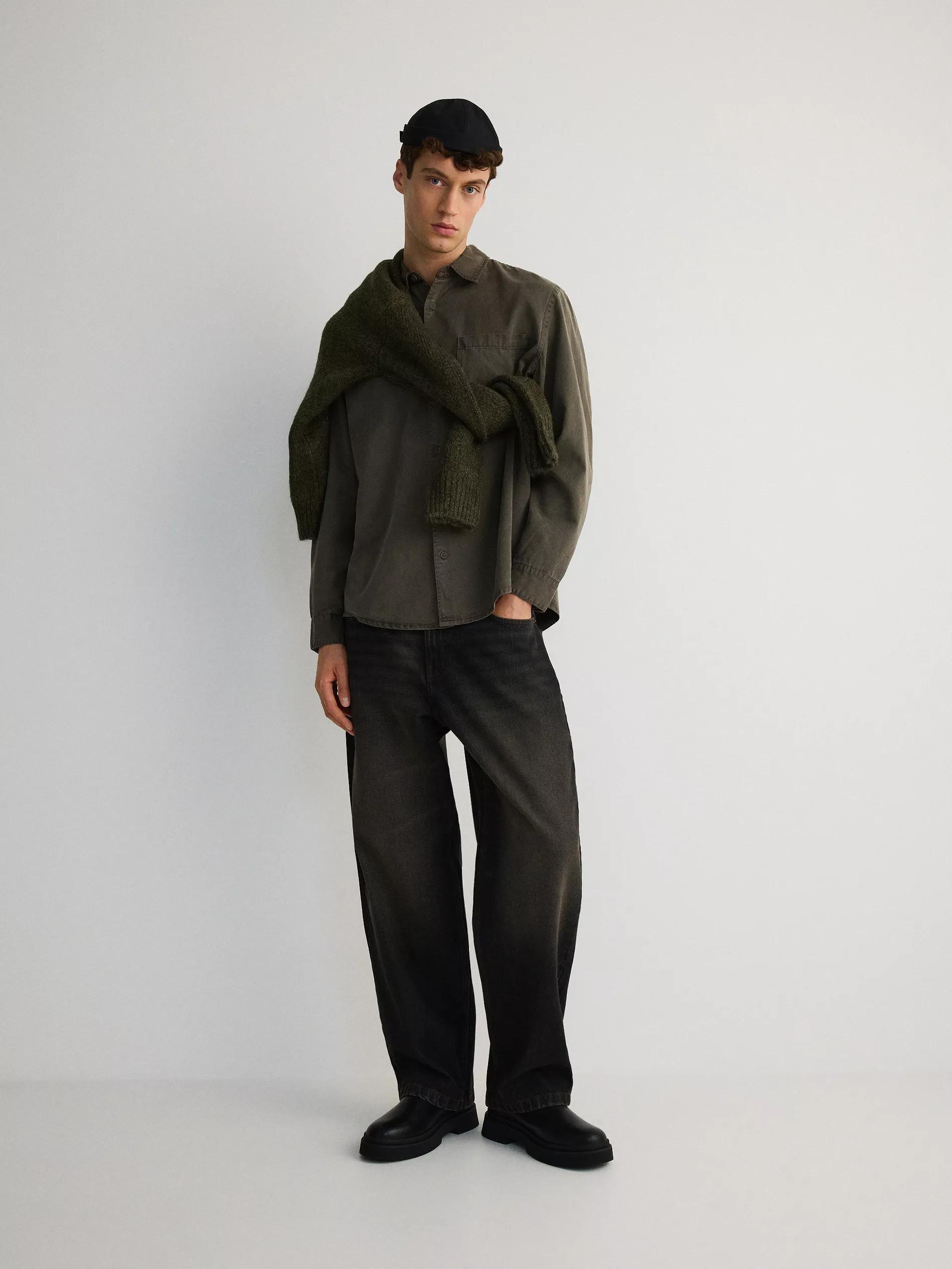 Green Comfort-Fit Shirt With High Lyocell Content, , large image number 2