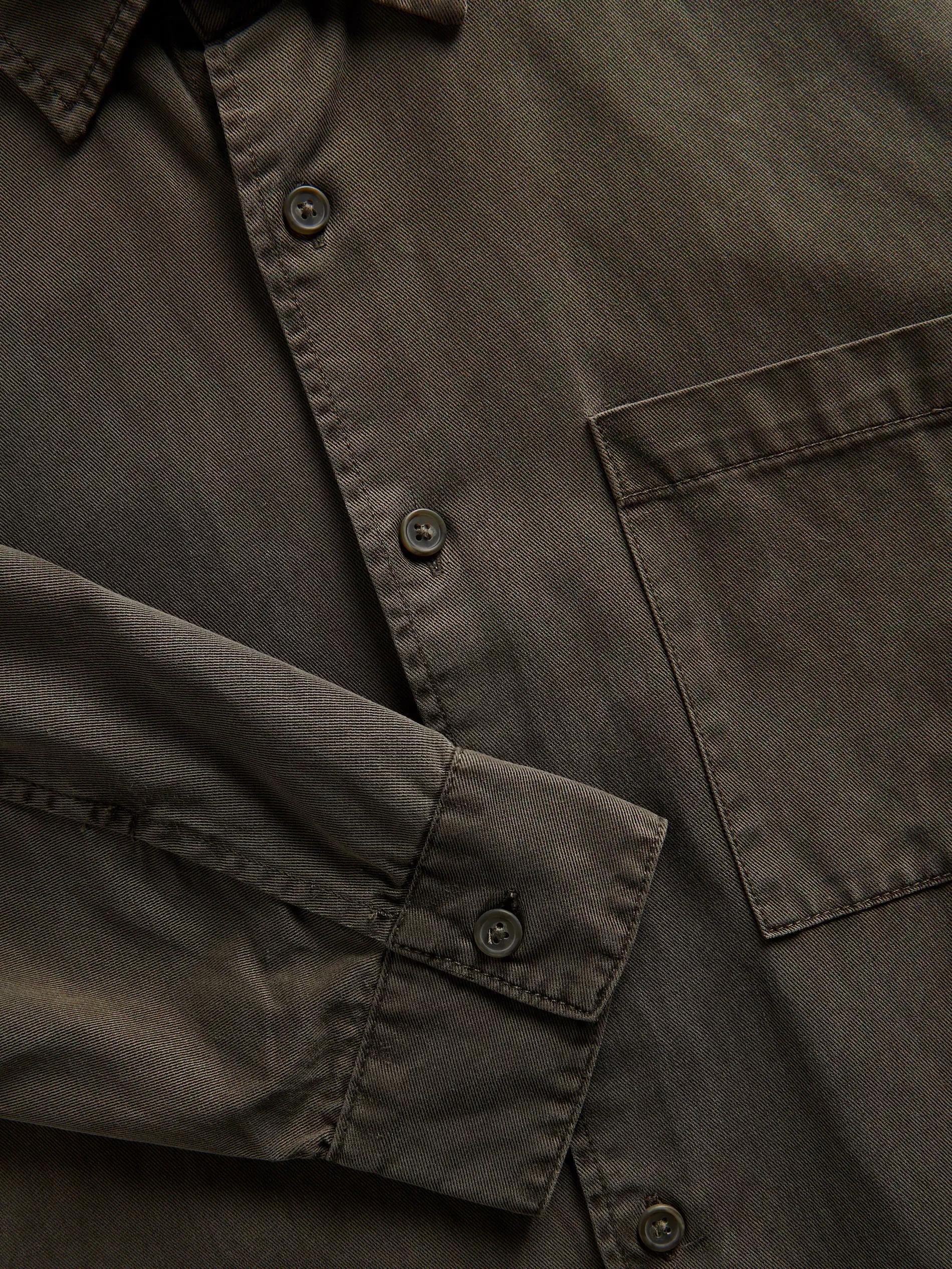 Green Comfort-Fit Shirt With High Lyocell Content, , large image number 5