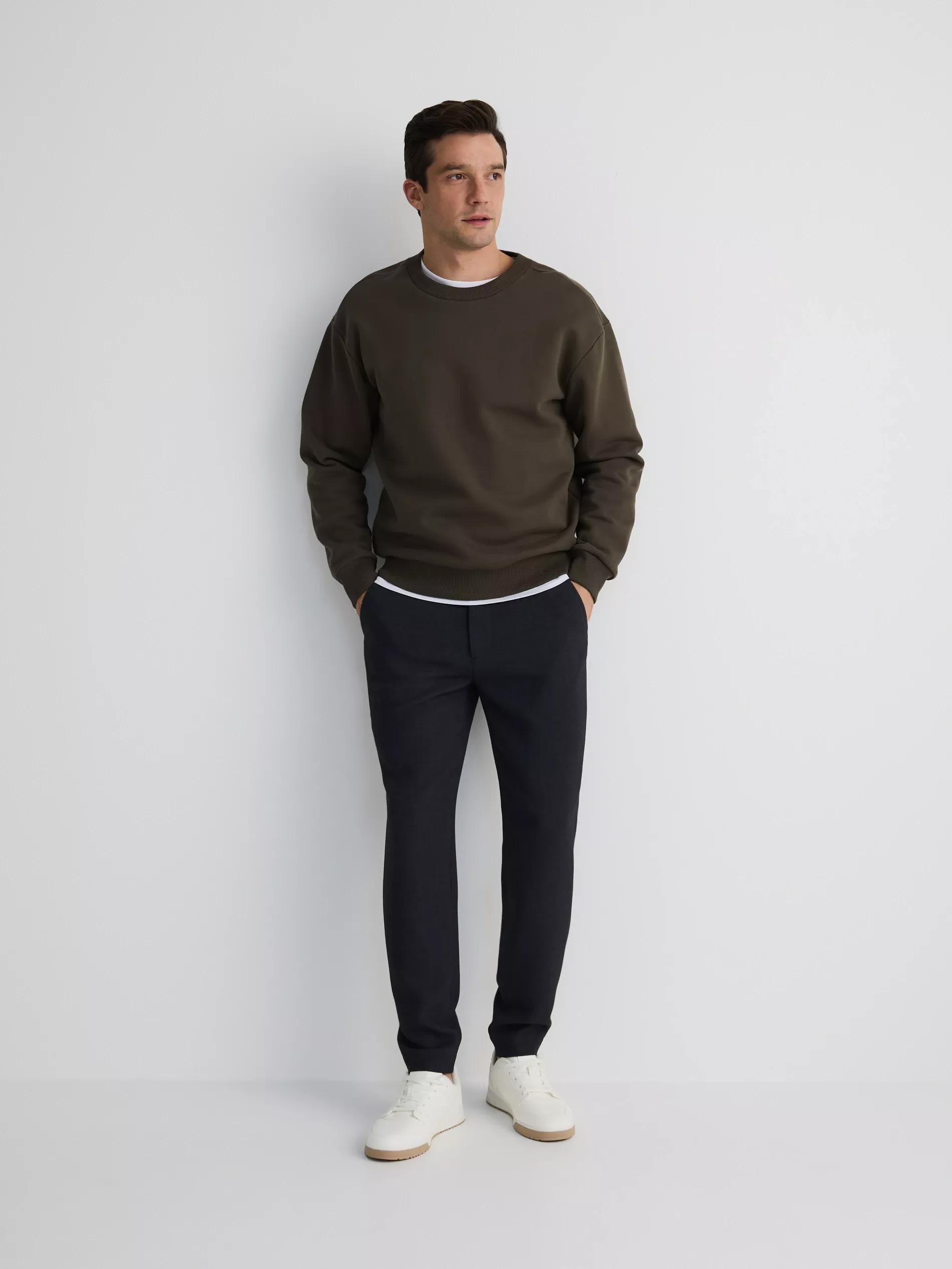 Black Slim Jogger Pants, , large image number 1