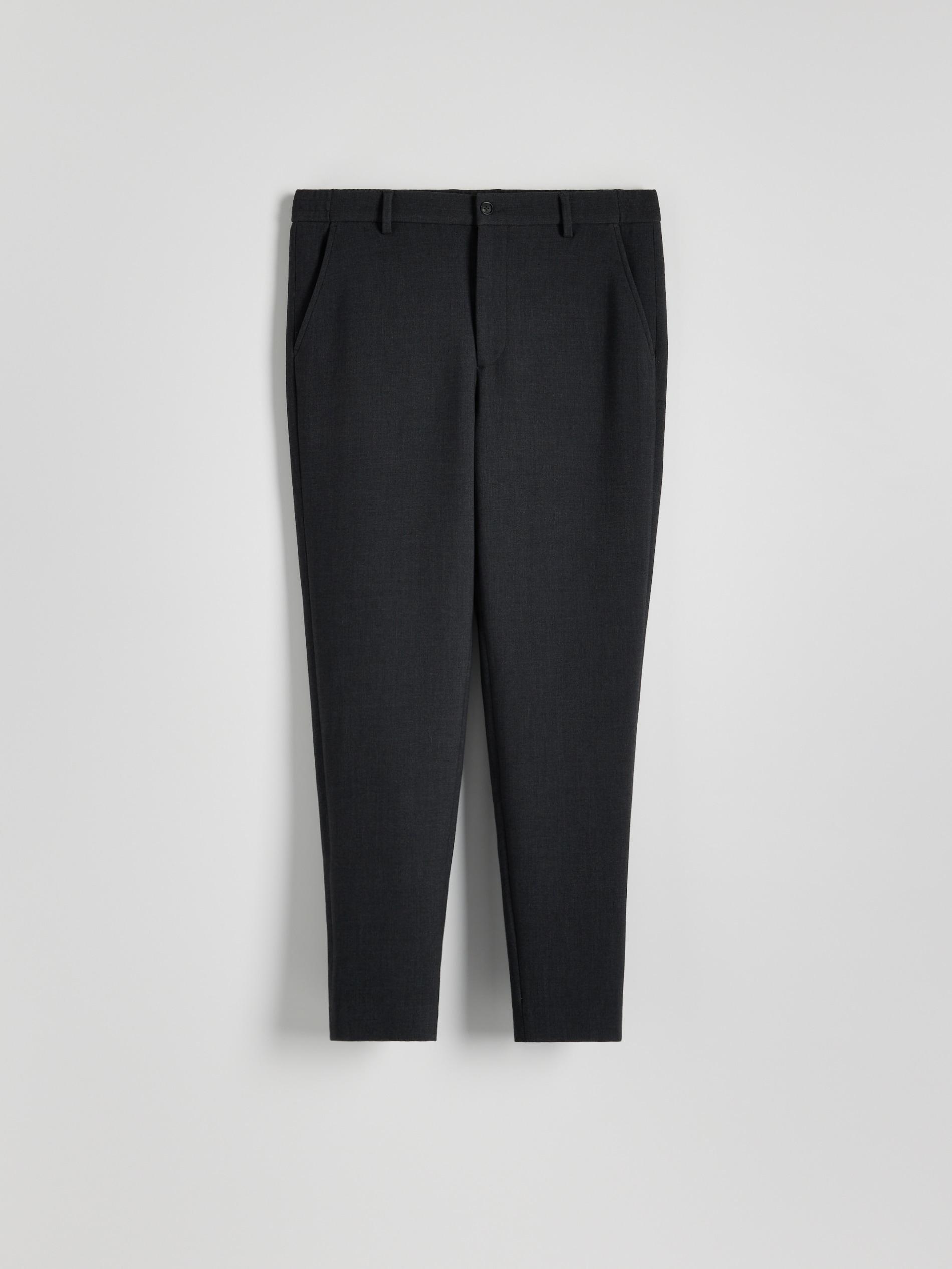 Black Slim Jogger Pants, , large image number 4