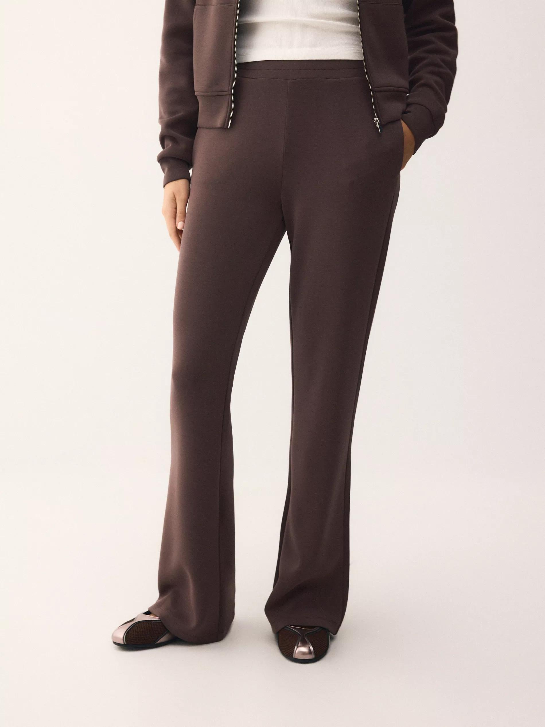 Brown Modal Rich Trousers, Brown, large image number 1