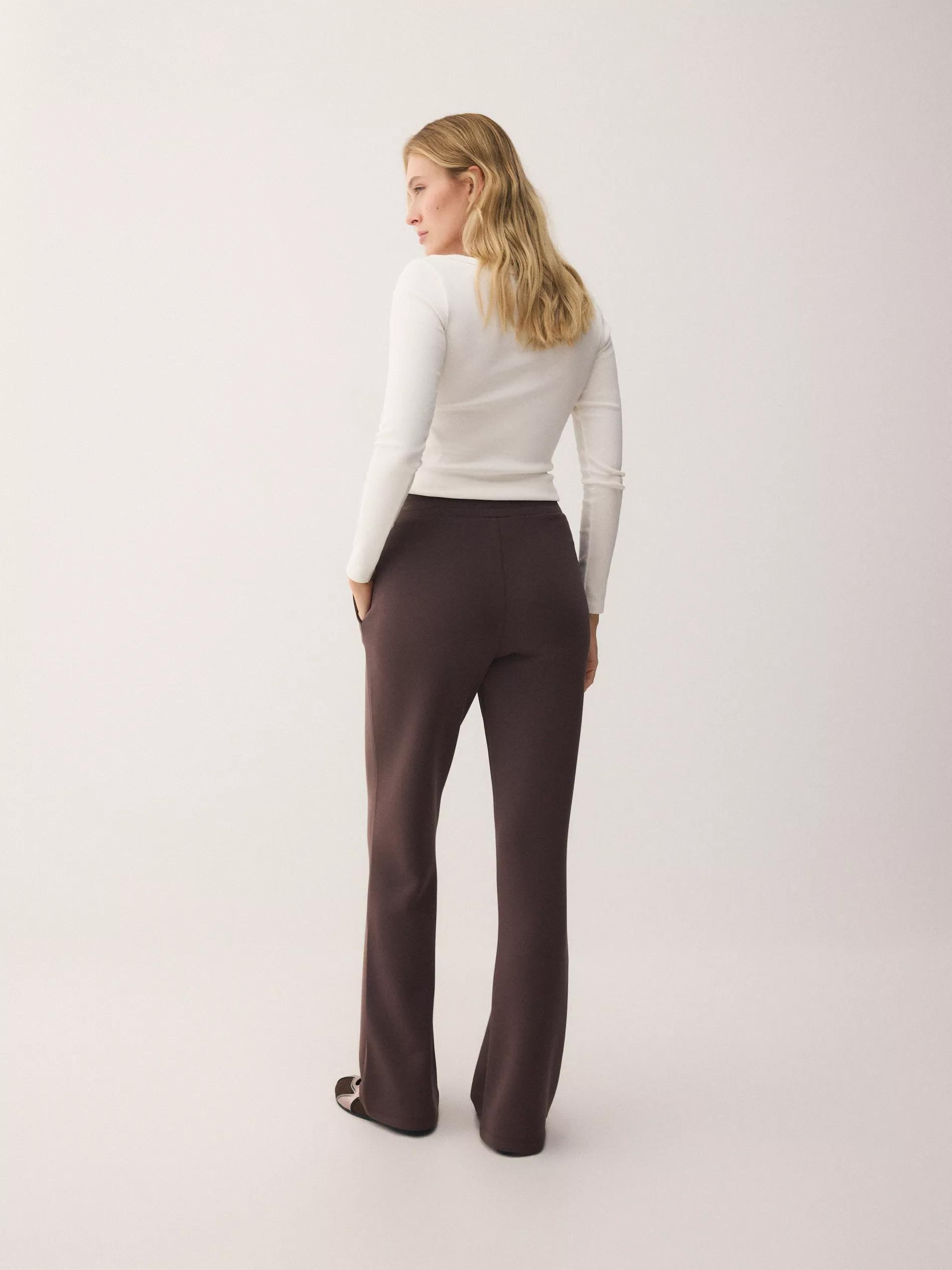 Brown Modal Rich Trousers, Brown, large image number 2