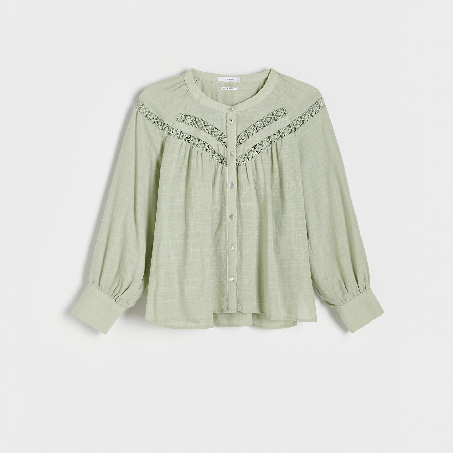 Green Fishnet Insert Shirt, , large image number 2