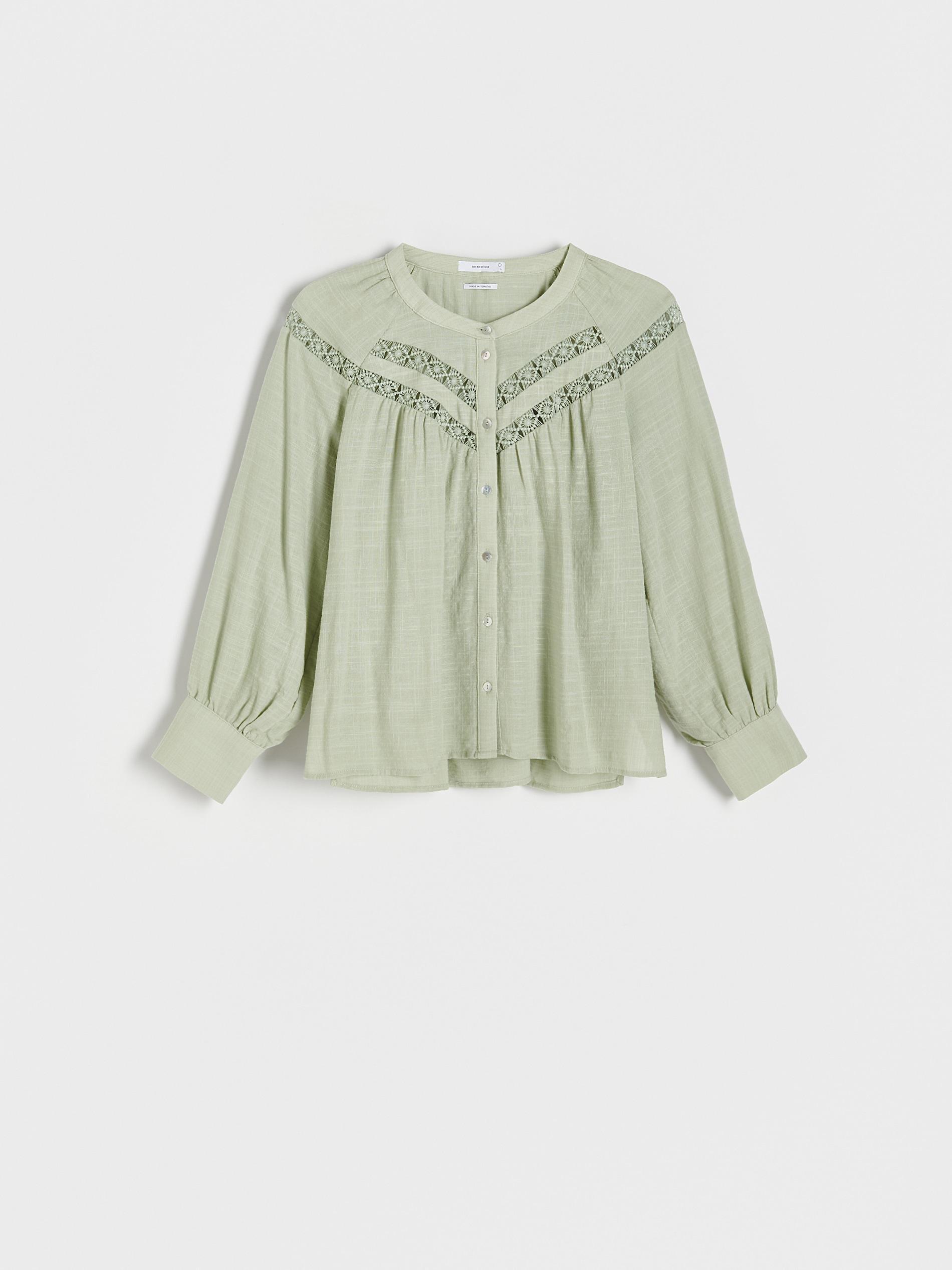 Green Fishnet Insert Shirt, , large image number 7