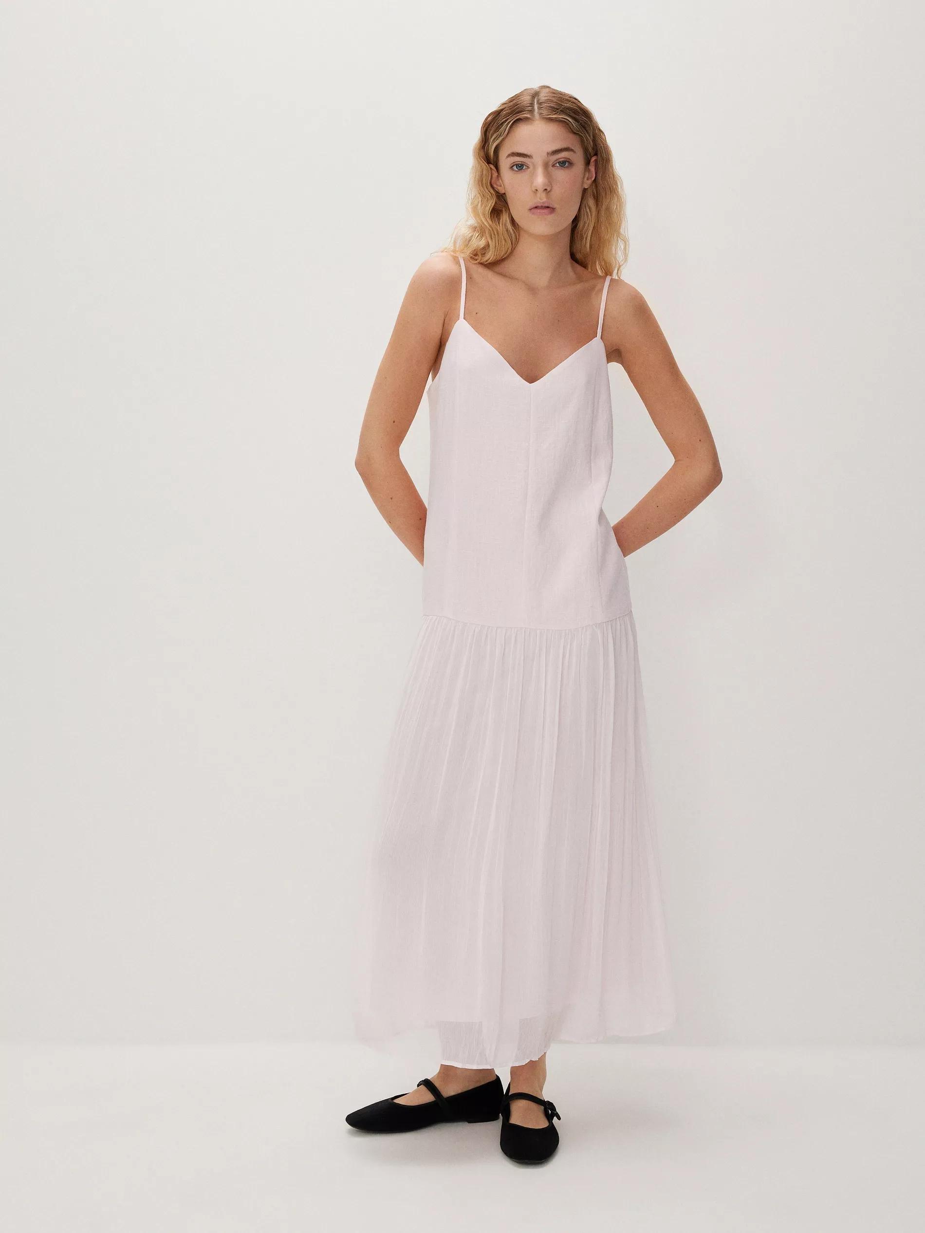 Pink Pleated Dress, , large image number 4
