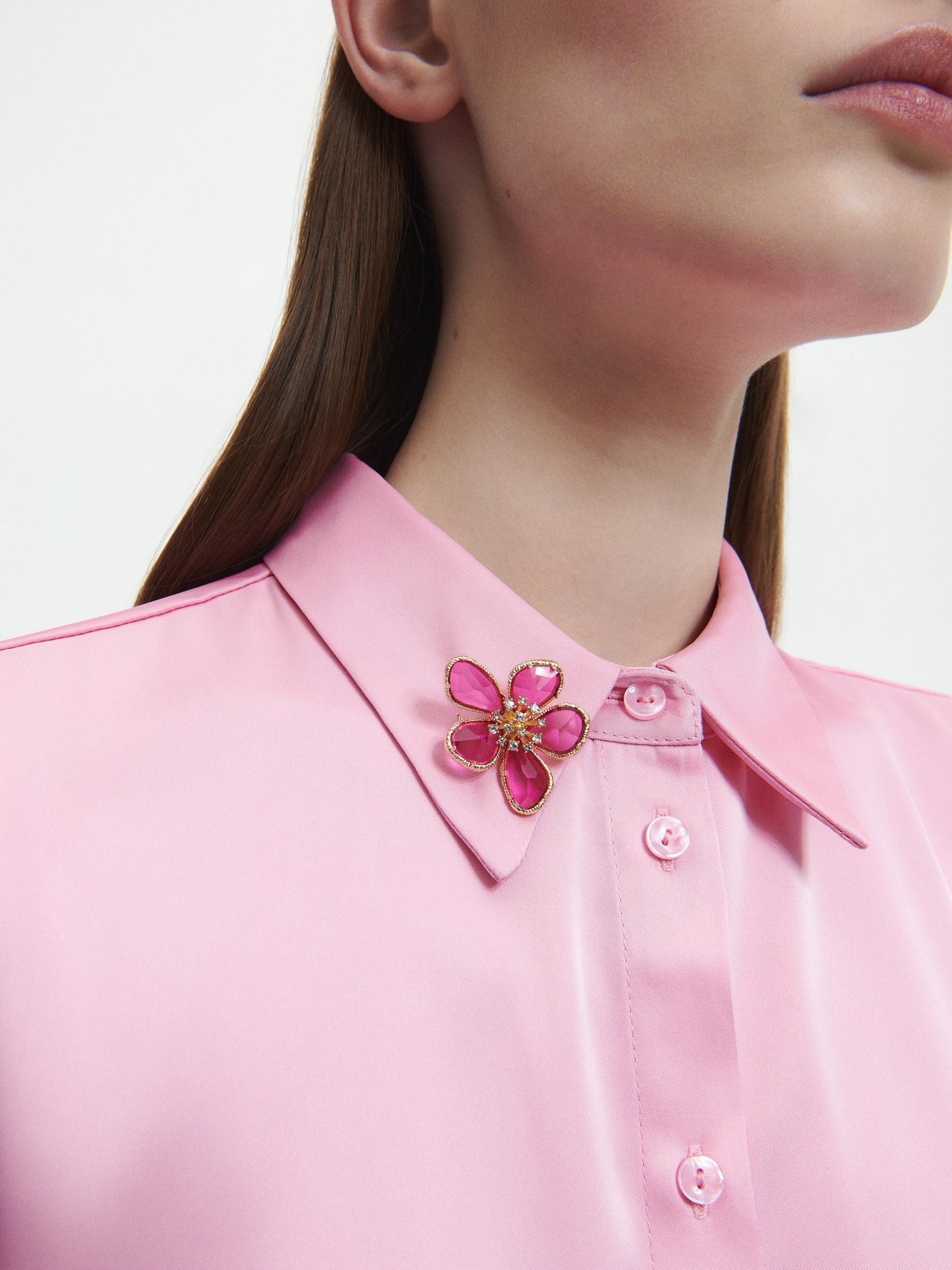 Multicolor Flower-Shaped Brooch, , large image number 0