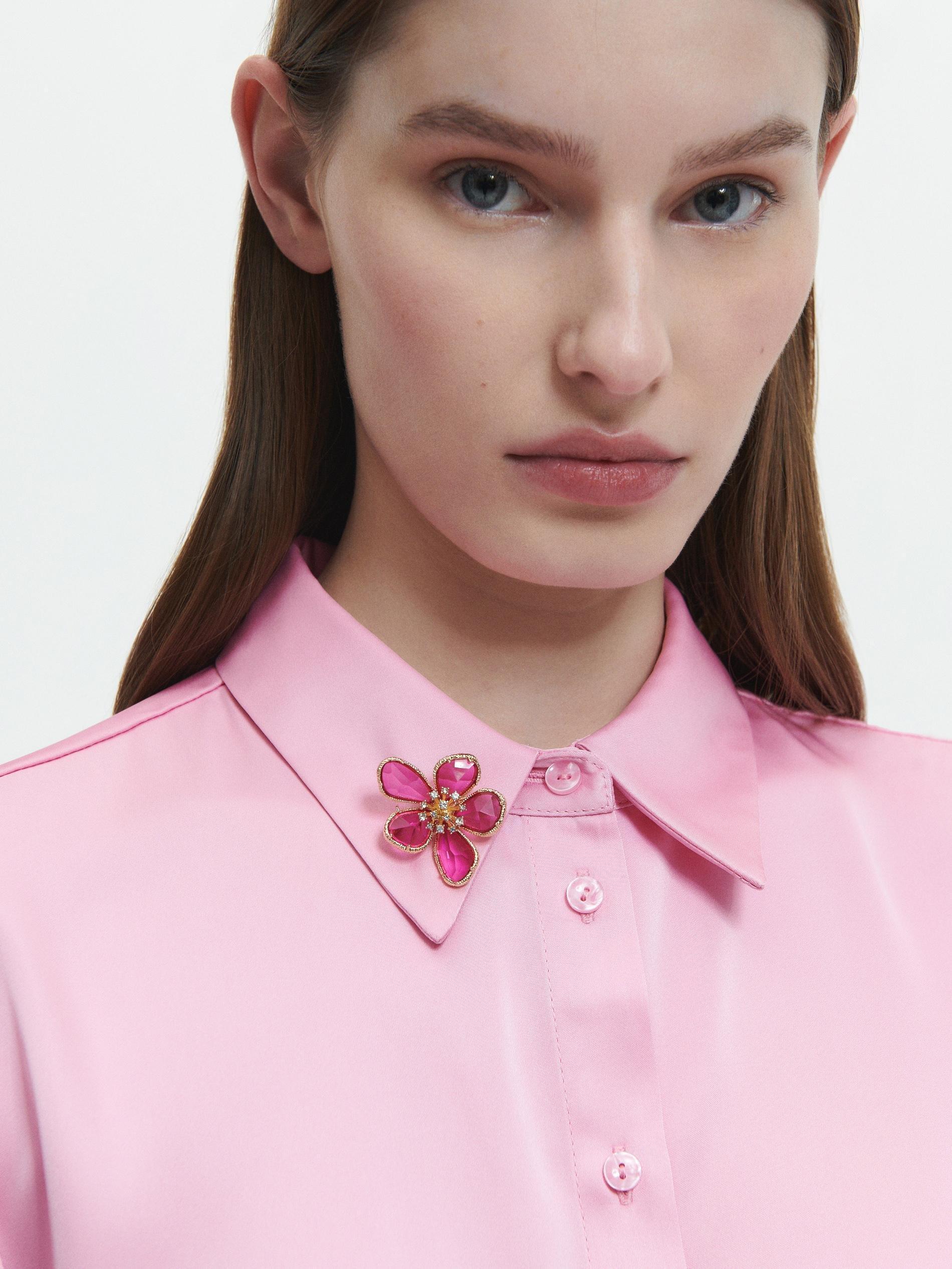 Multicolor Flower-Shaped Brooch, , large image number 2