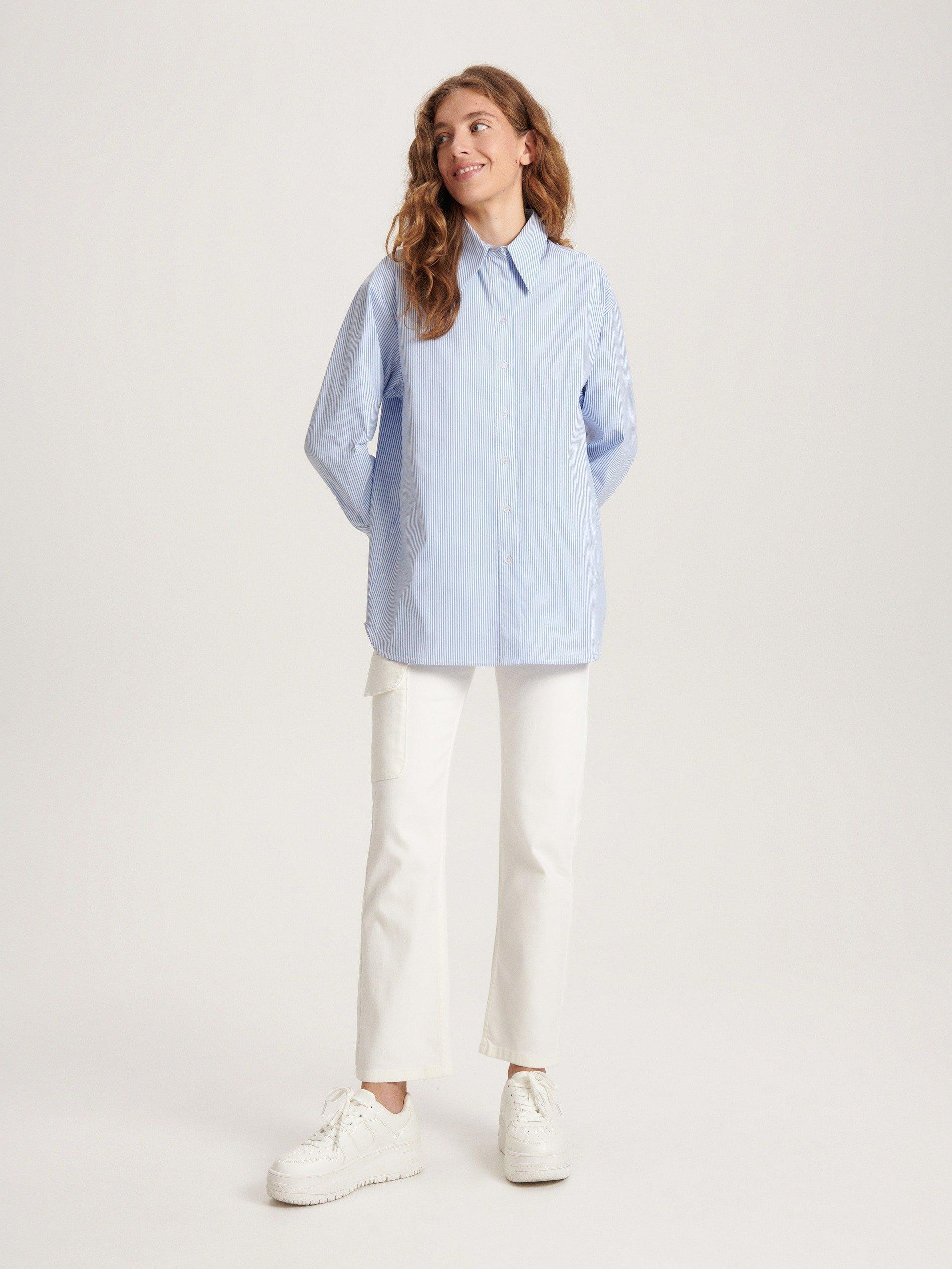 Blue Striped Shirt, , large image number 0