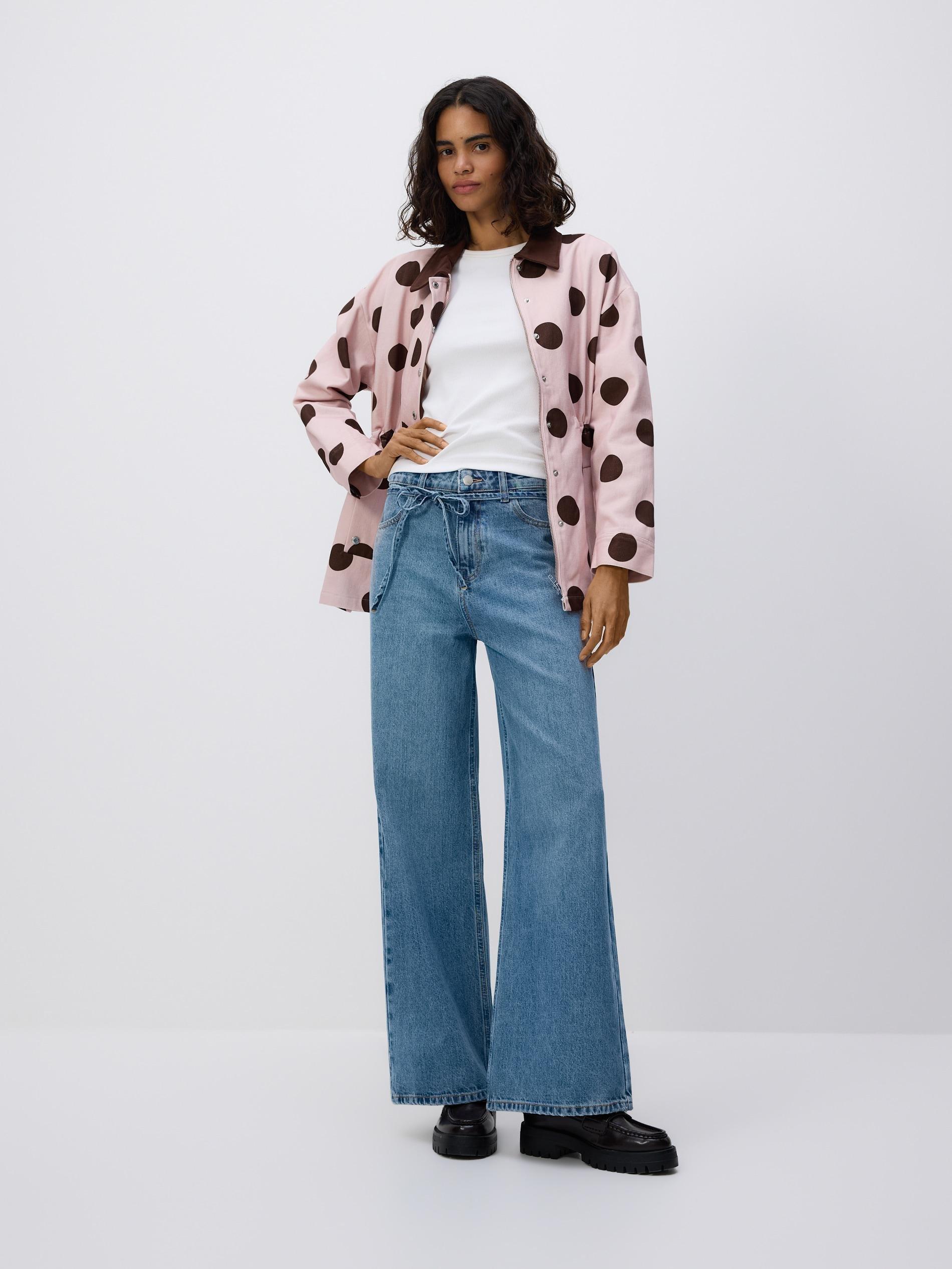 Blue Jeans Denim Trousers With Belt, Blue, medium