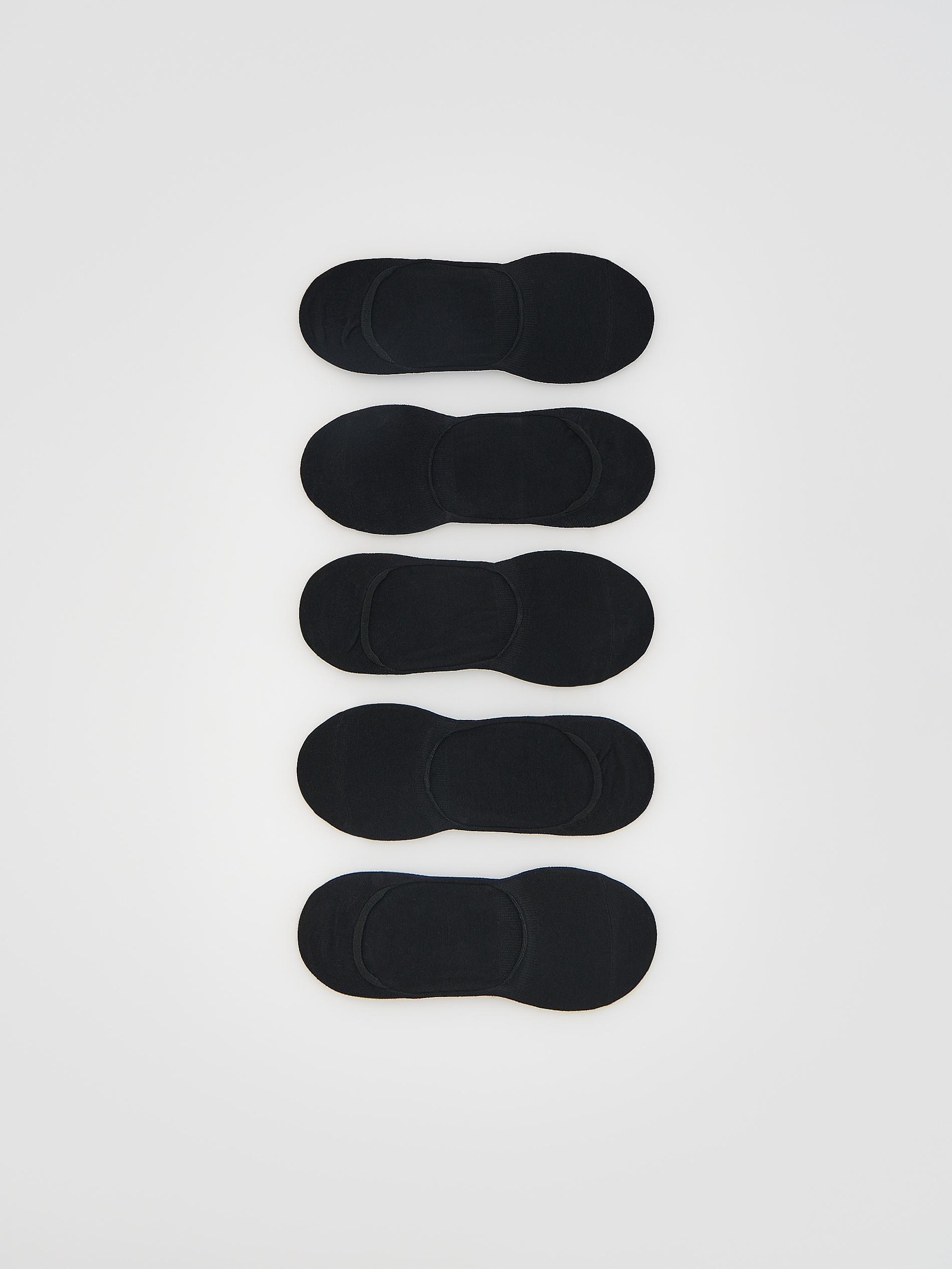 جوارب أسود (عبوة 5), Black, medium