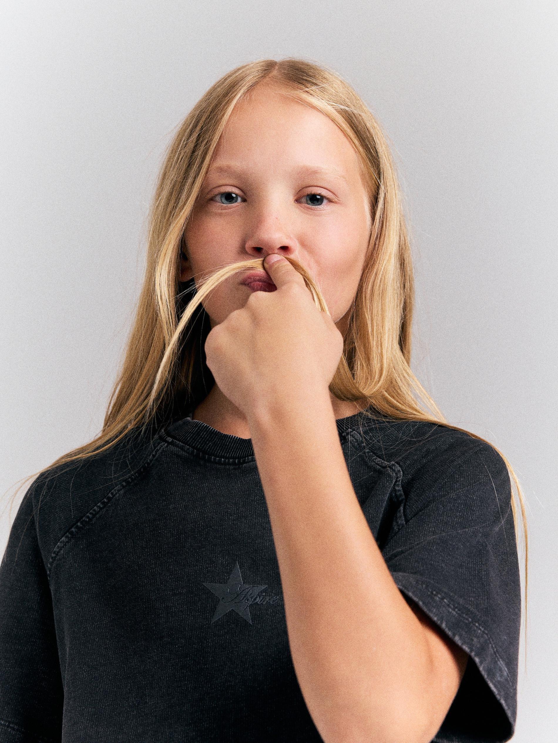 BLACK , Kids Girls, Black, large image number 3