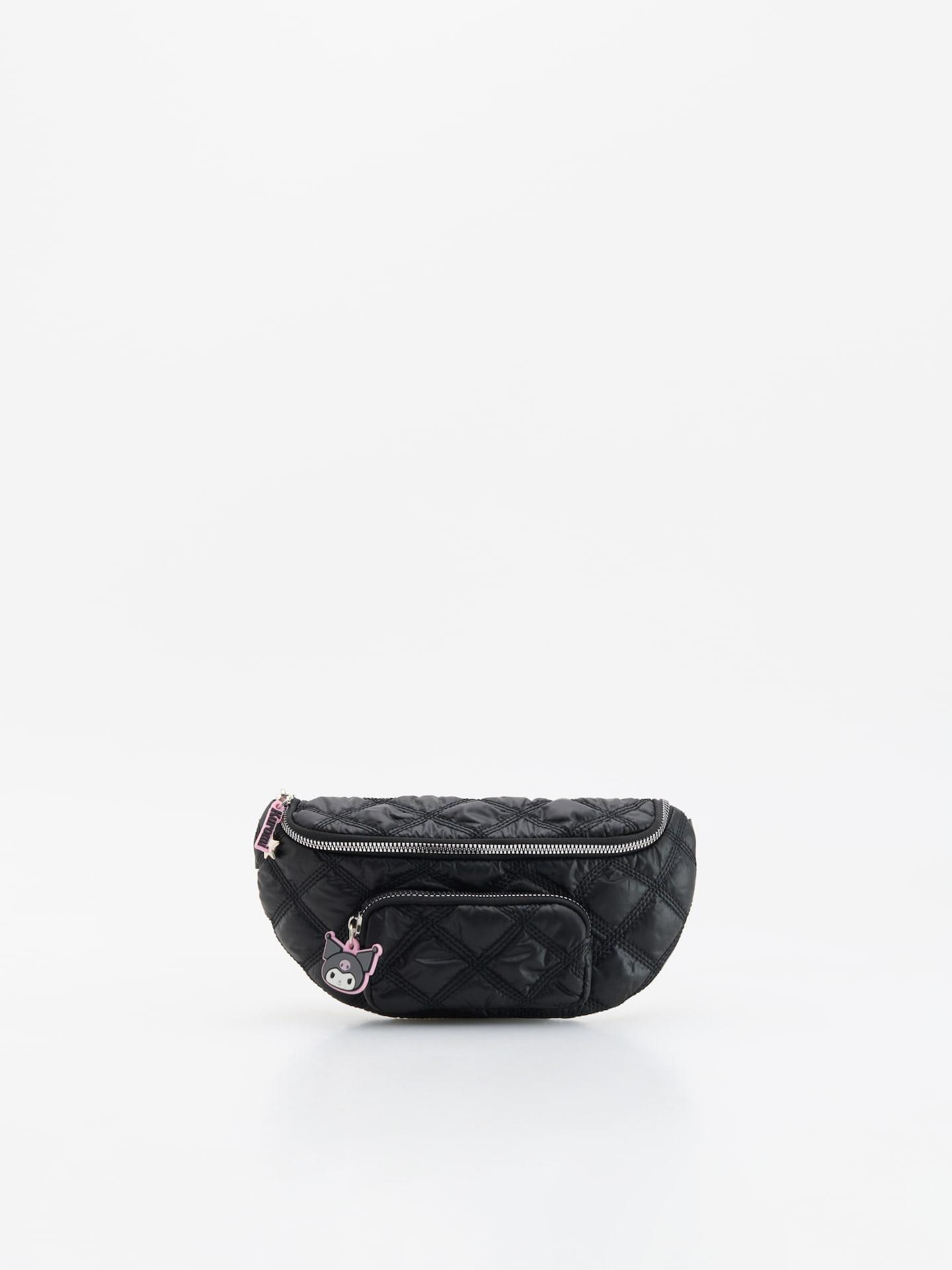 Black Kuromi Bum Bag, Black, medium
