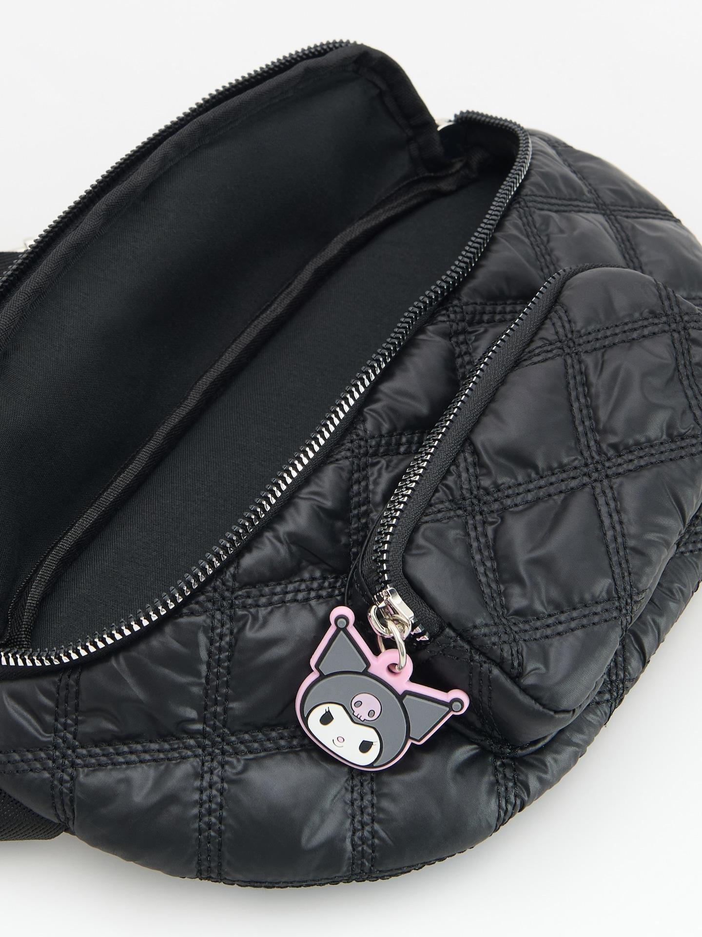 Black Kuromi Bum Bag, Black, medium